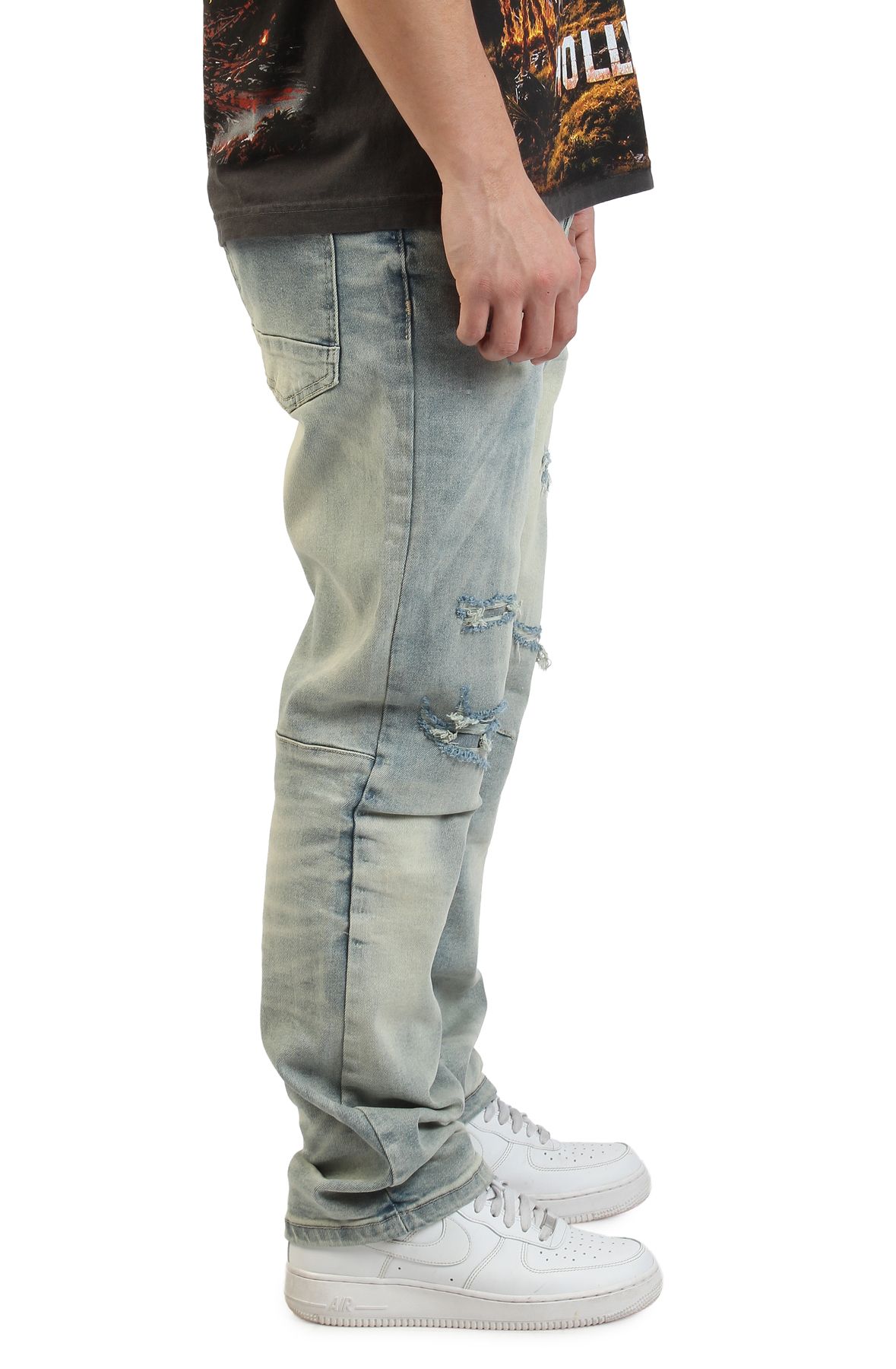 SMOKE RISE Authentic Straight Leg Jean JP26S103SKZ-BLU - Shiekh