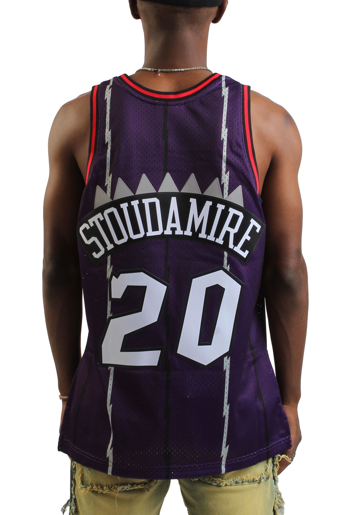 NBA チャンピオン　Raptors Stoudamire 20 ジャージ 紫 VINTAGE MADE IN USA CHAMPION TORONTO RAPTORS #20 STOUDAMIRE