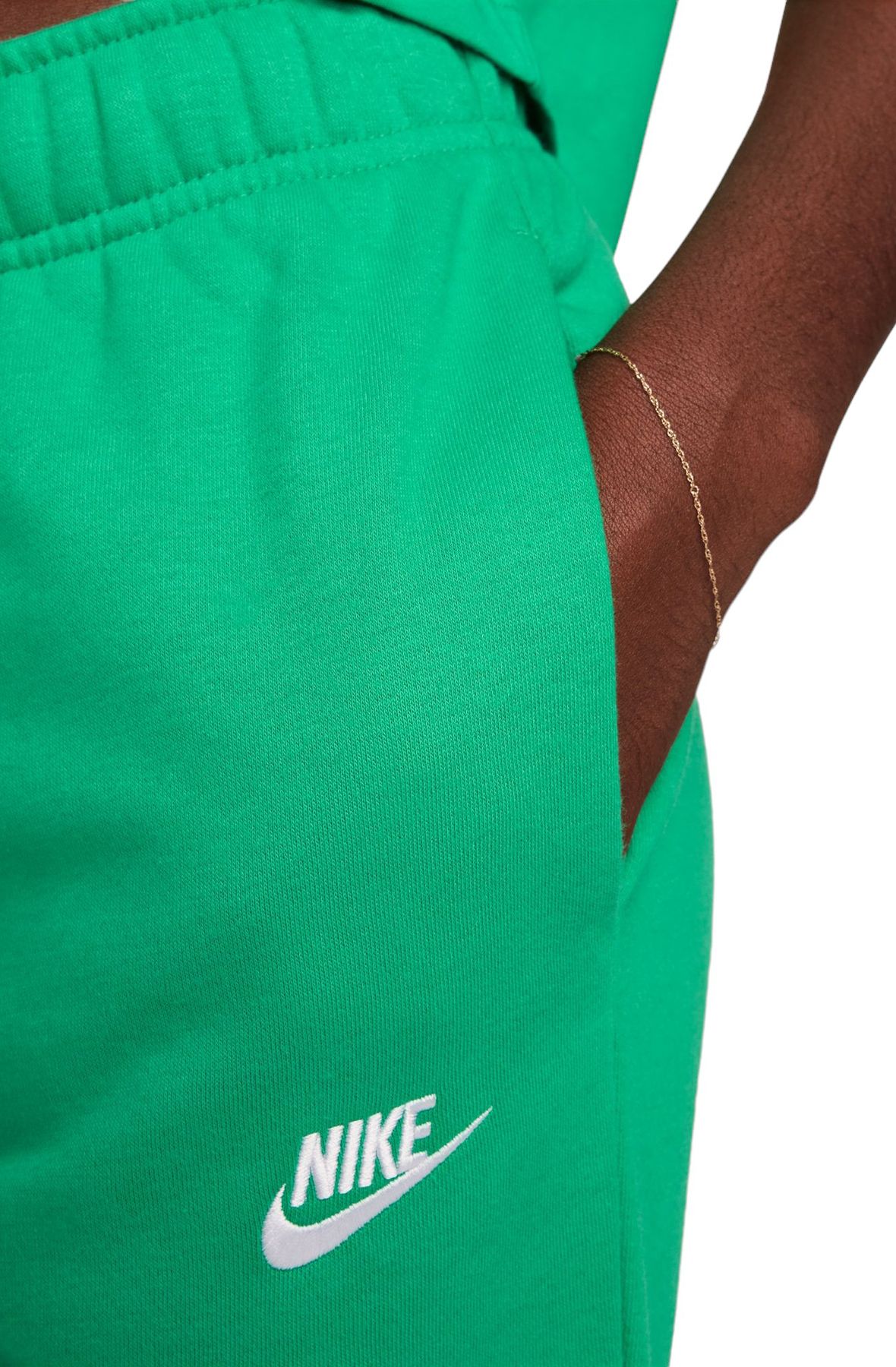 green nike fleece joggers