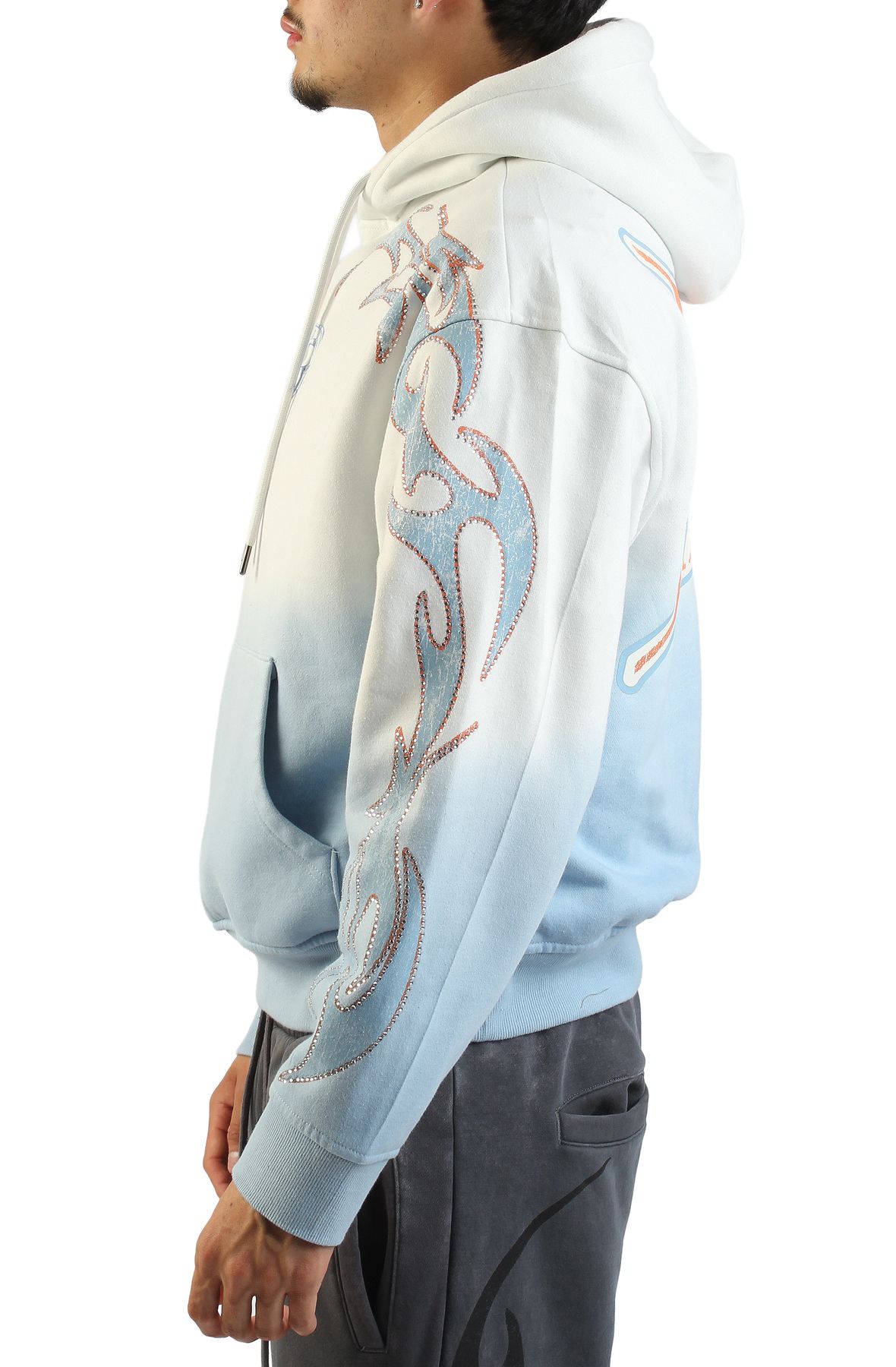 SMOKE RISE Scorpion Hoodie FO26S429SK-CHALK - Shiekh