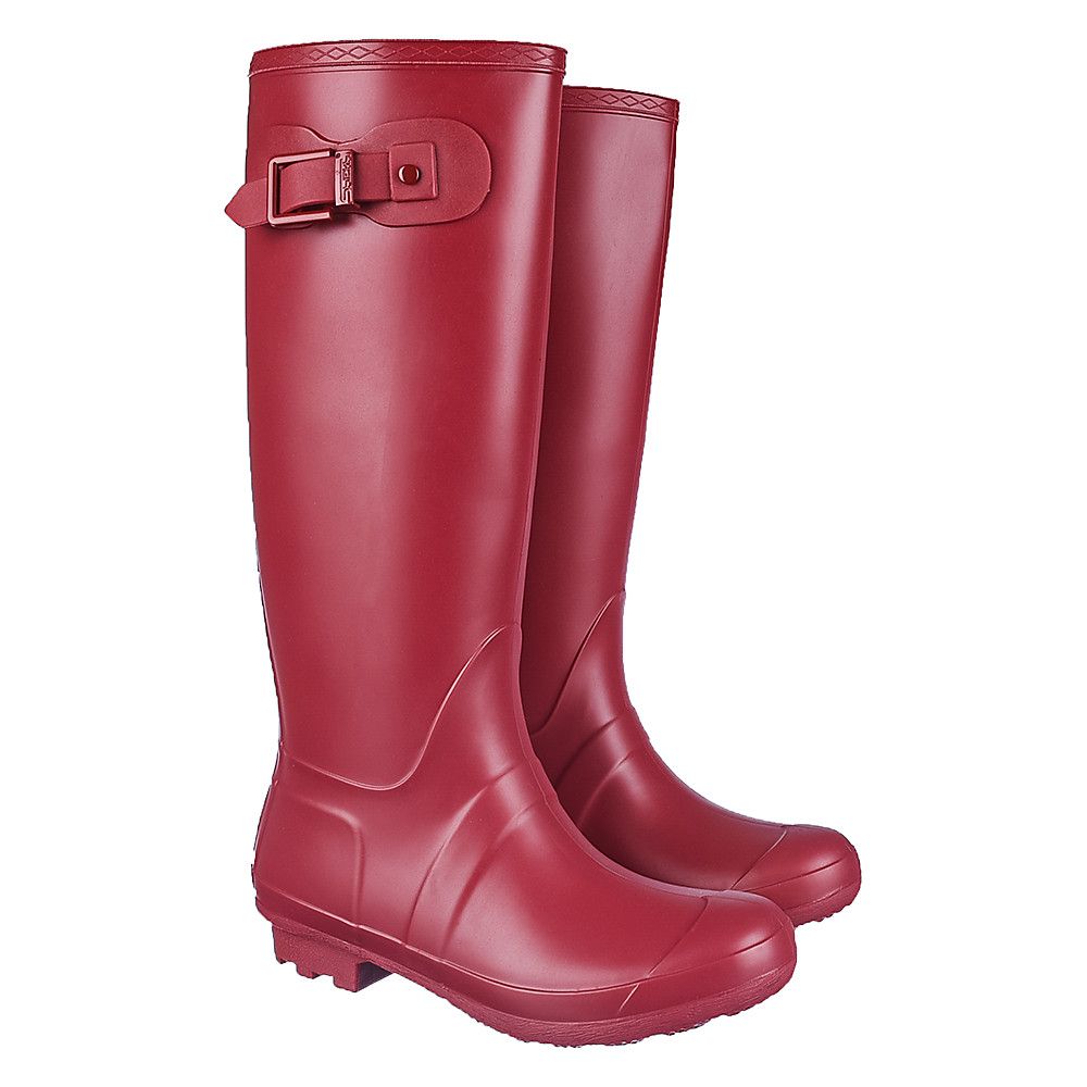 red rain boots wide calf