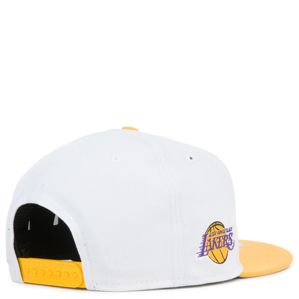 NEW ERA SNAPBACK 9FIFTY LA LAKERS WHITE CROWN PROMO 2X60USD