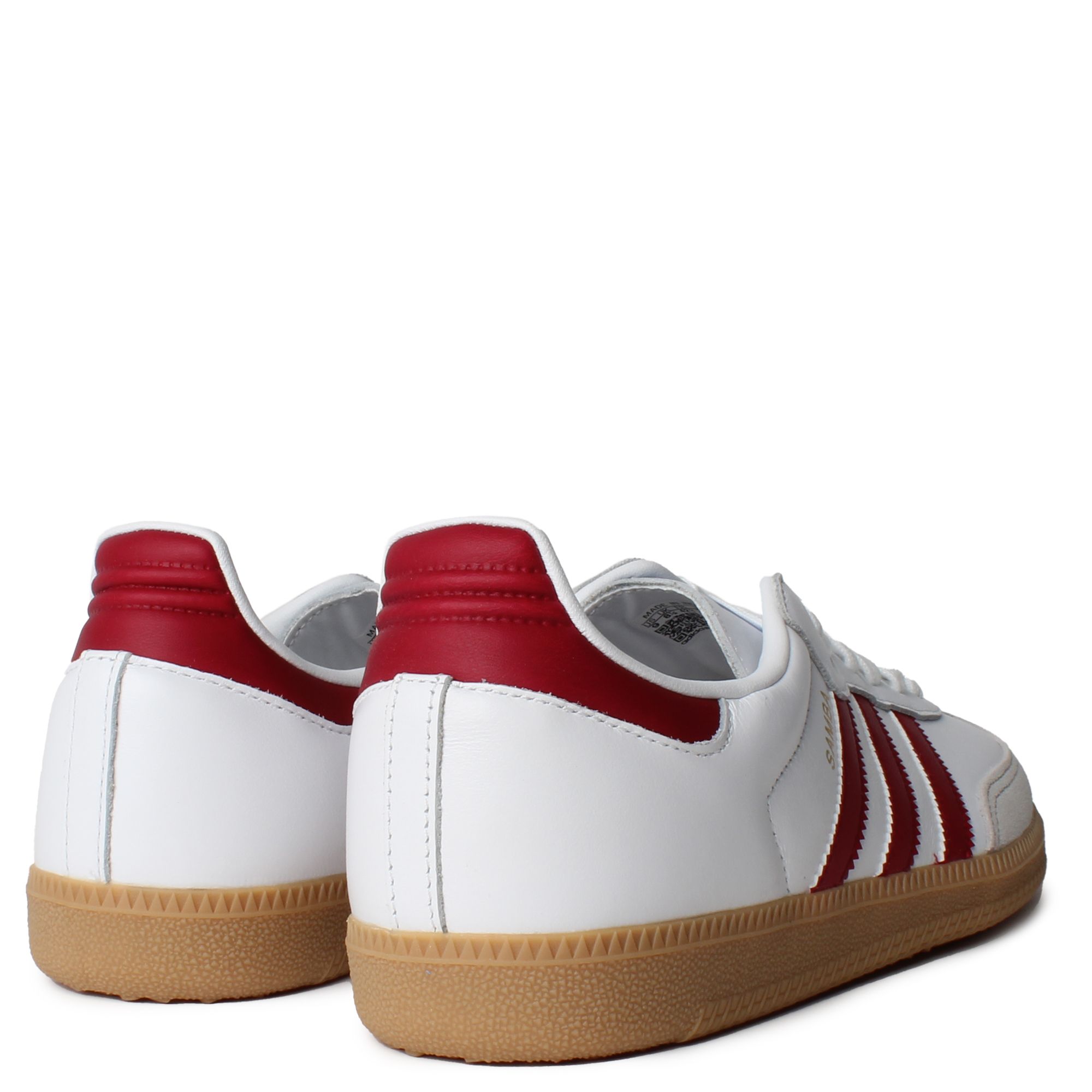 スニーカー Adidas Samba OG Cloud White Collegiate Burgundy IF3813 MEN'S ADIDAS Samba OG If3813 Cloud White / Collegiate