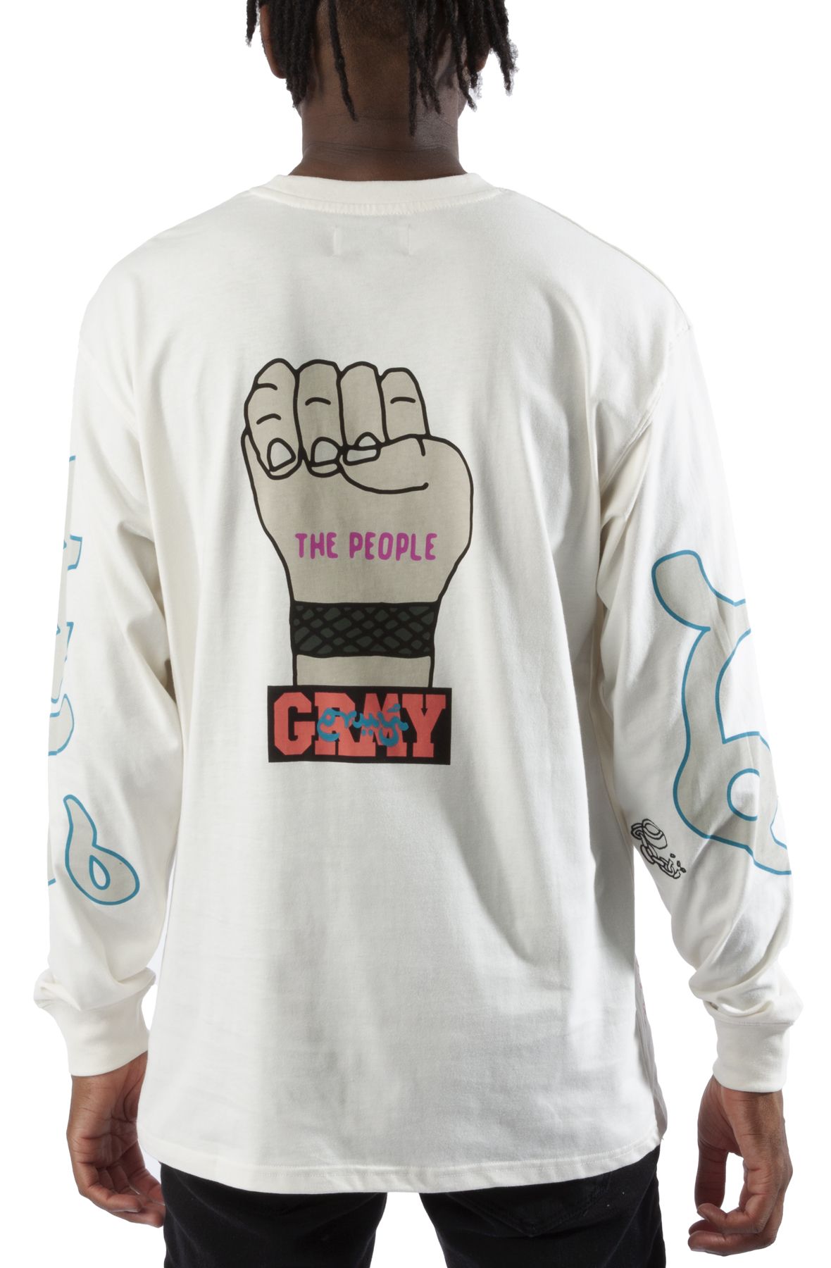 GRIMEY Daydreamer Long Sleeve Tee GLS143-WHT - Shiekh