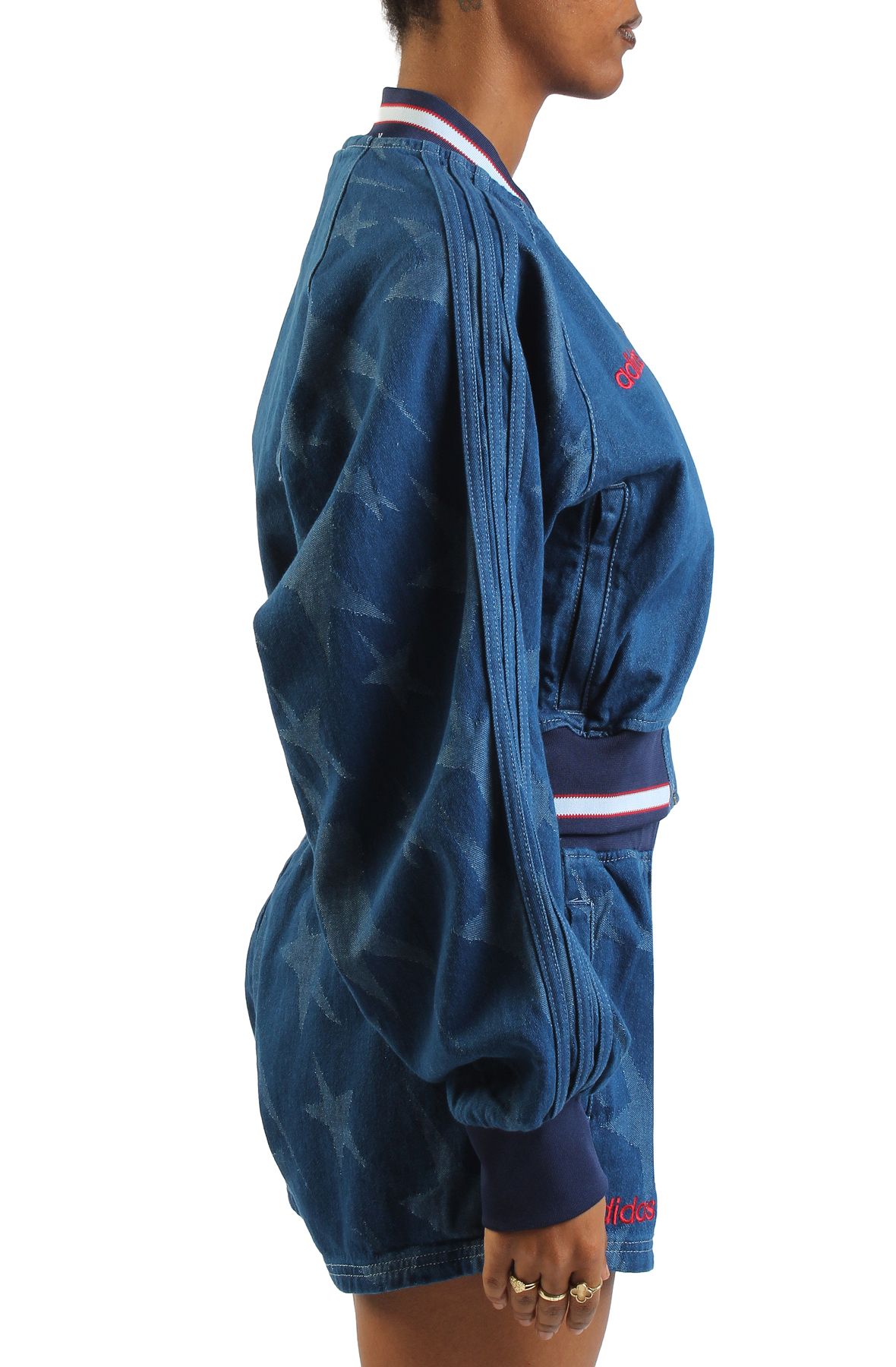 ADIDAS Demin Varsity Bomber Jacket KE2346 - Shiekh