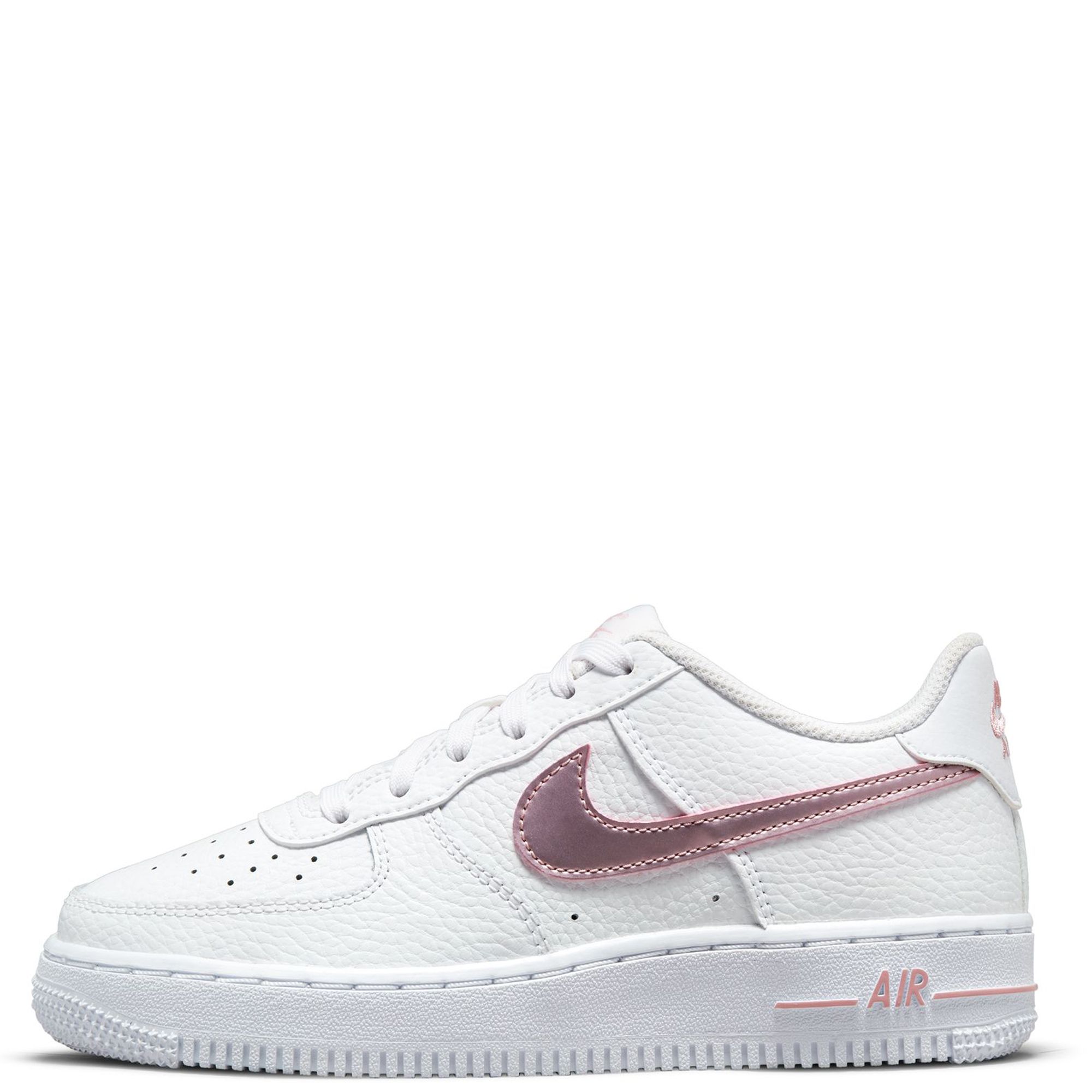 pink and gray air force ones