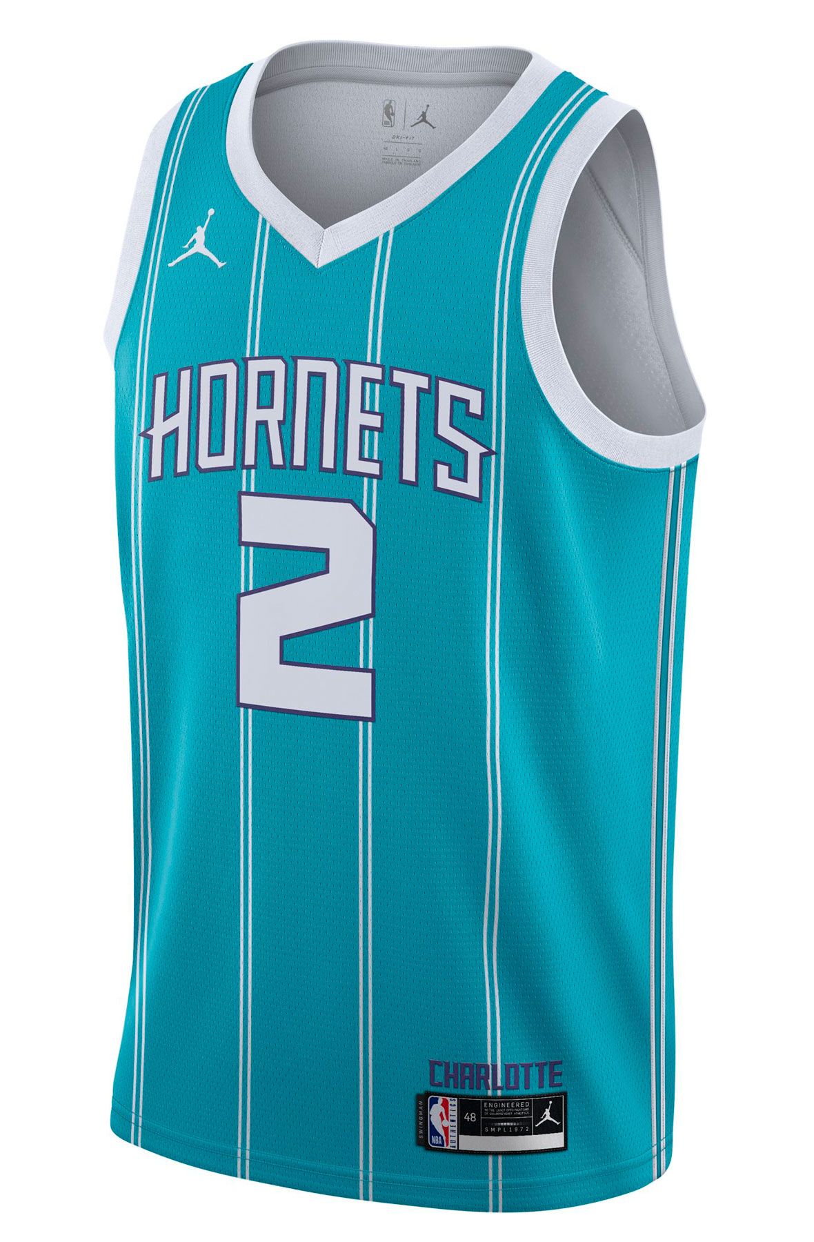 2022 BALL#1 Charlotte Hornets City Edition Blue NBA Jersey