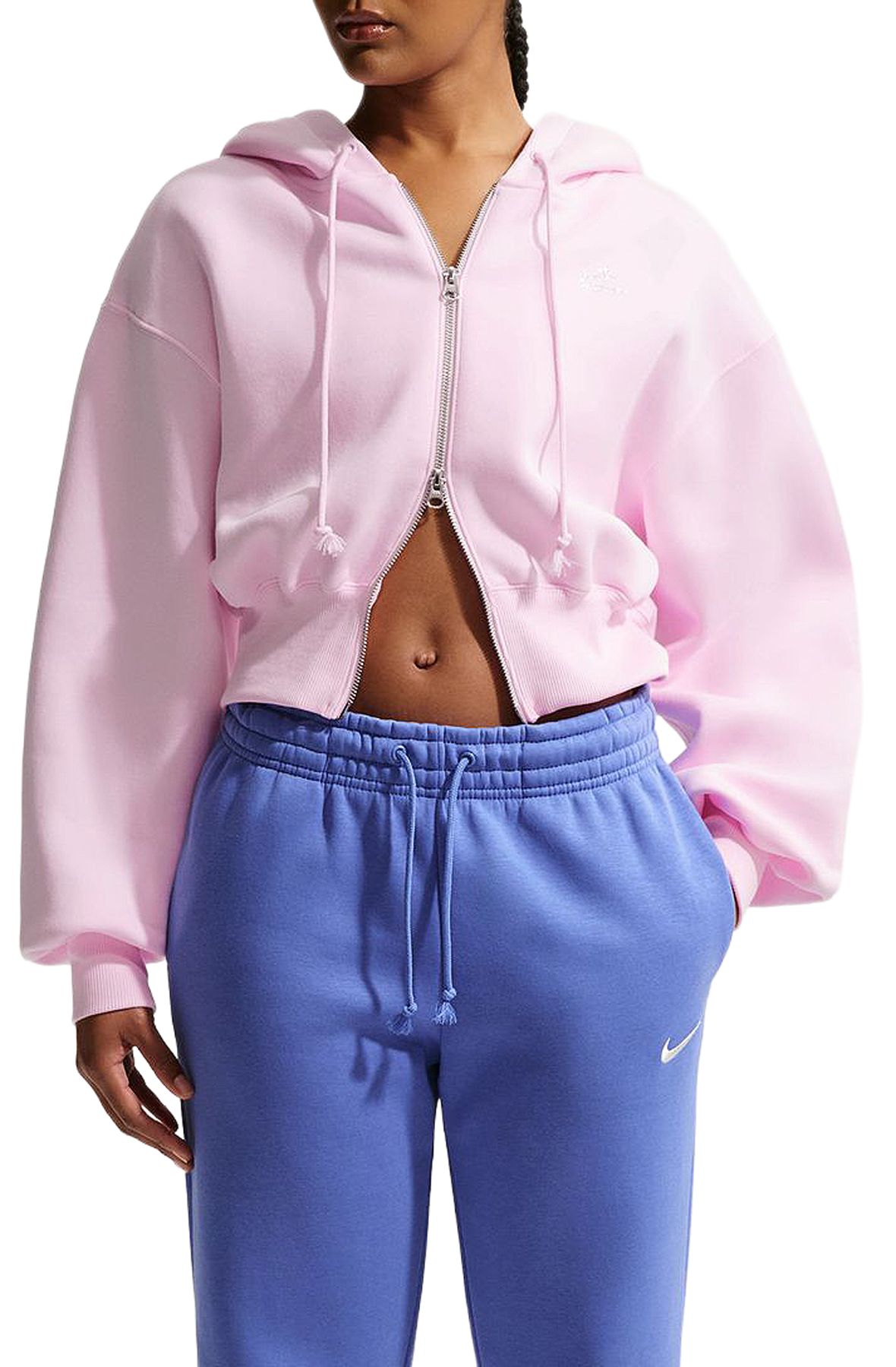 NIKE Sportswear Phoenix Fleece Loose Cropped Full-Zip Hoodie