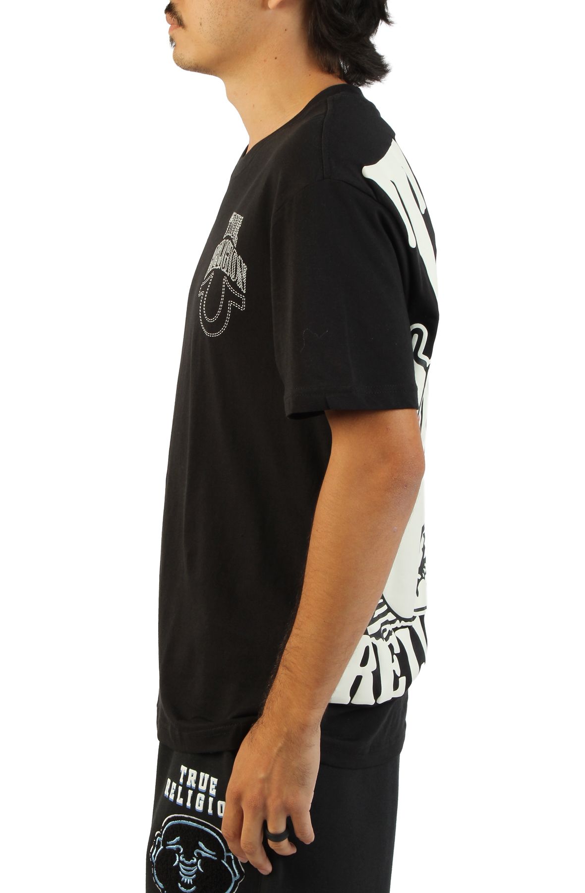TRUE RELIGION no. 1 buddha logo heavyweight t-shirt 110783-1001