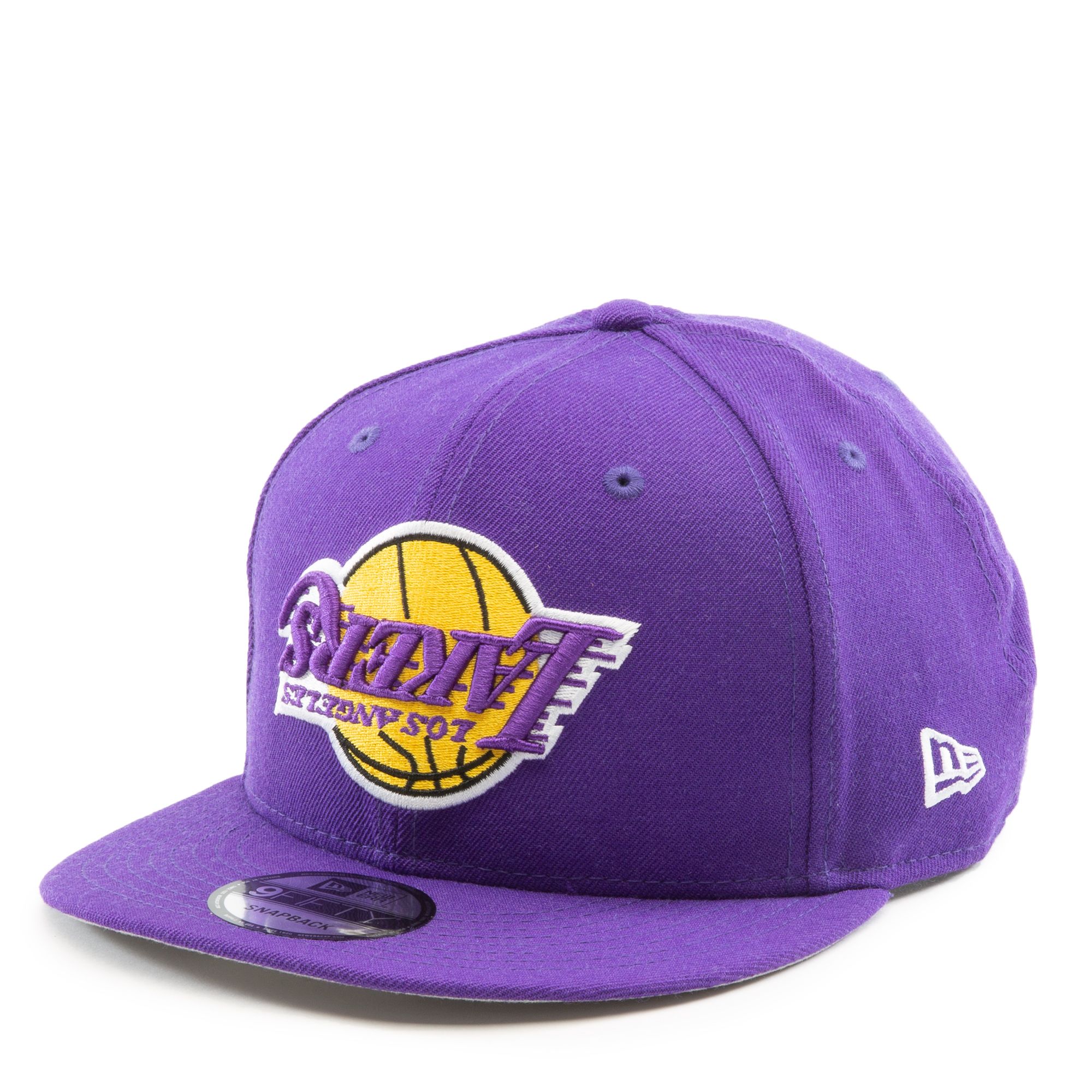 NEW ERA CAPS Los Angeles Lakers Upside Down Logo 59Fifty Fitted Hat ...