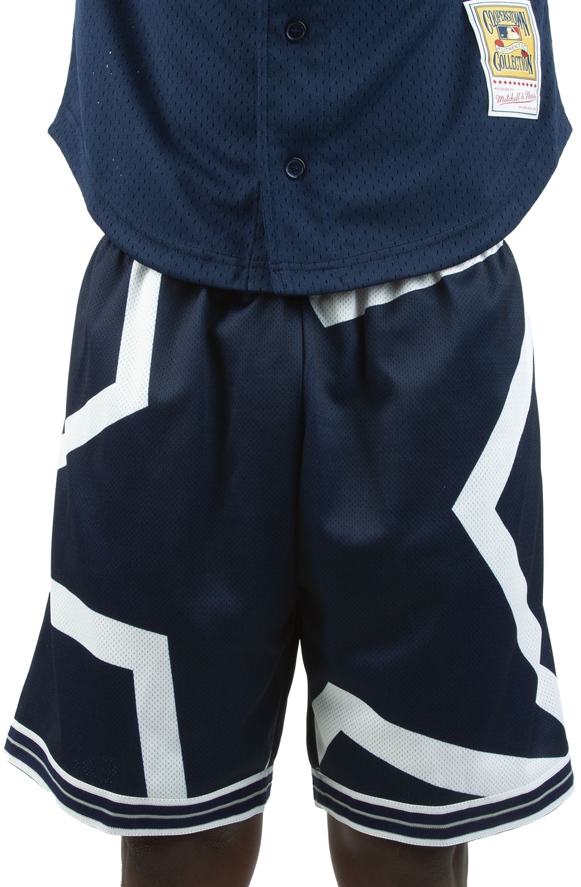 Men's Mitchell & Ness Navy Dallas Cowboys Jumbotron Shorts