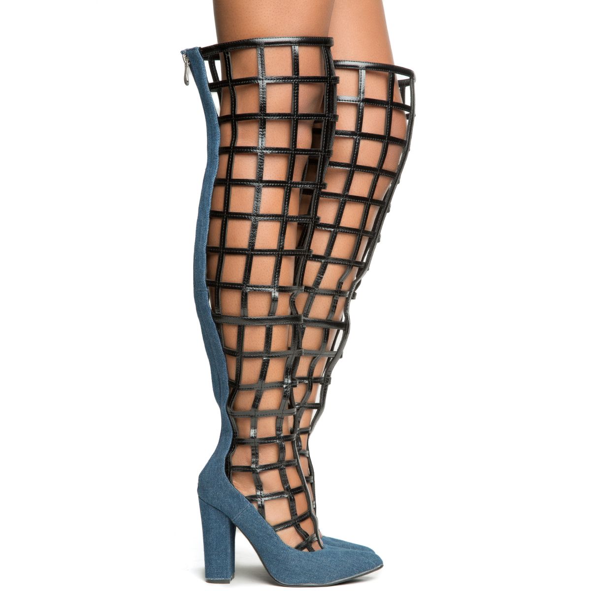 cape robbin denim boots