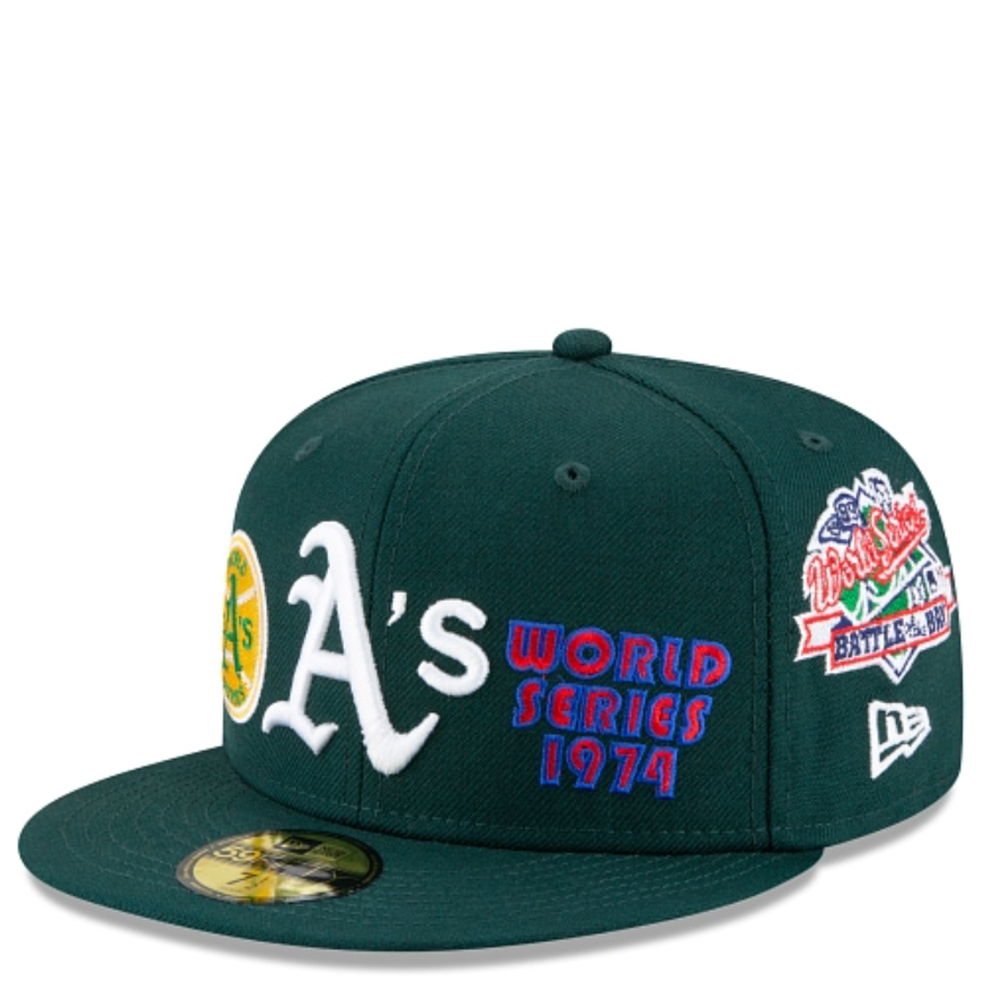 NEW ERA CAPS Oakland A's World Champions 59Fifty Fitted Hat 60180957 ...