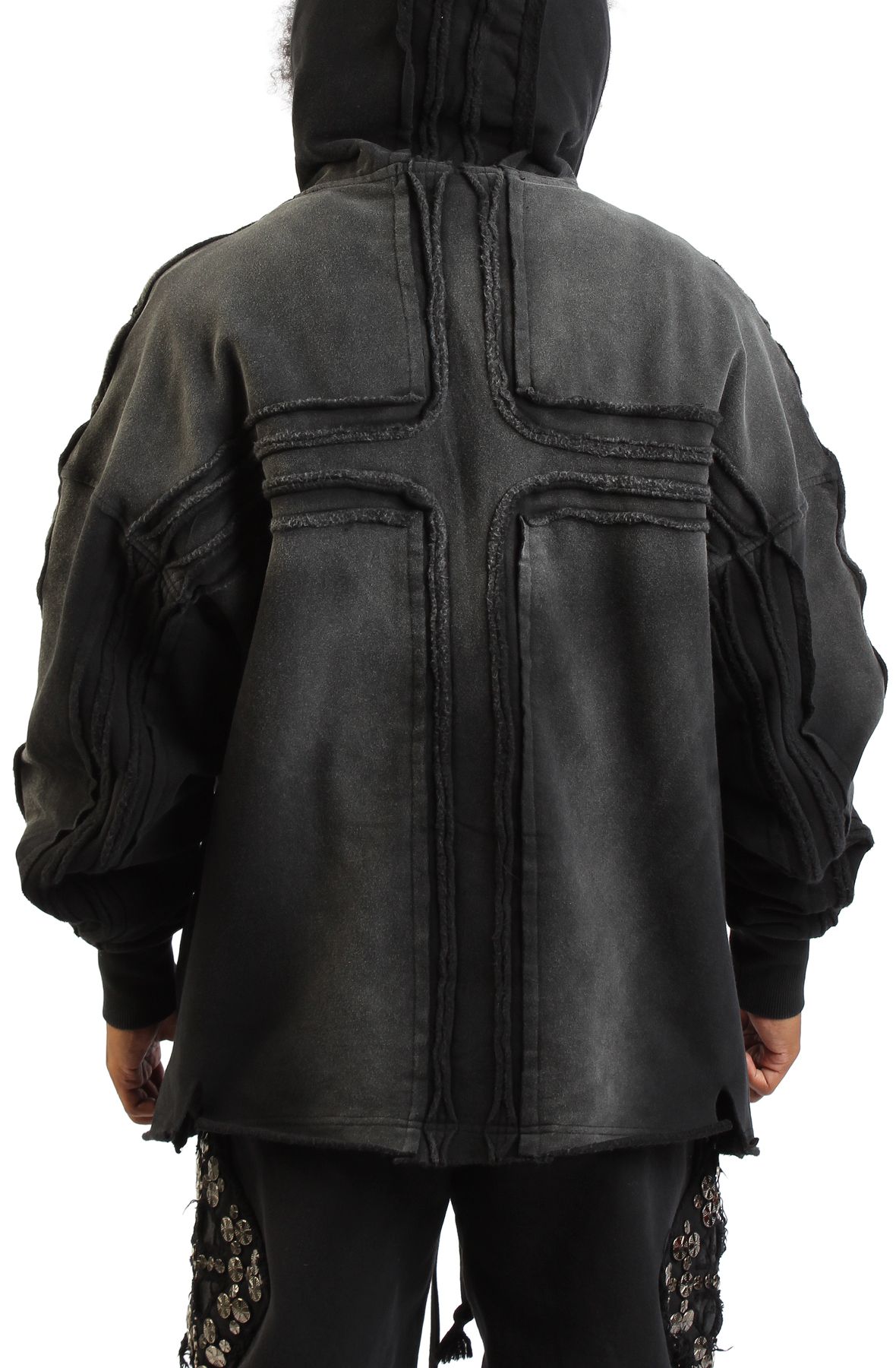 HUDSON Knight Zip-Up Hoodie 622-BLK - Shiekh