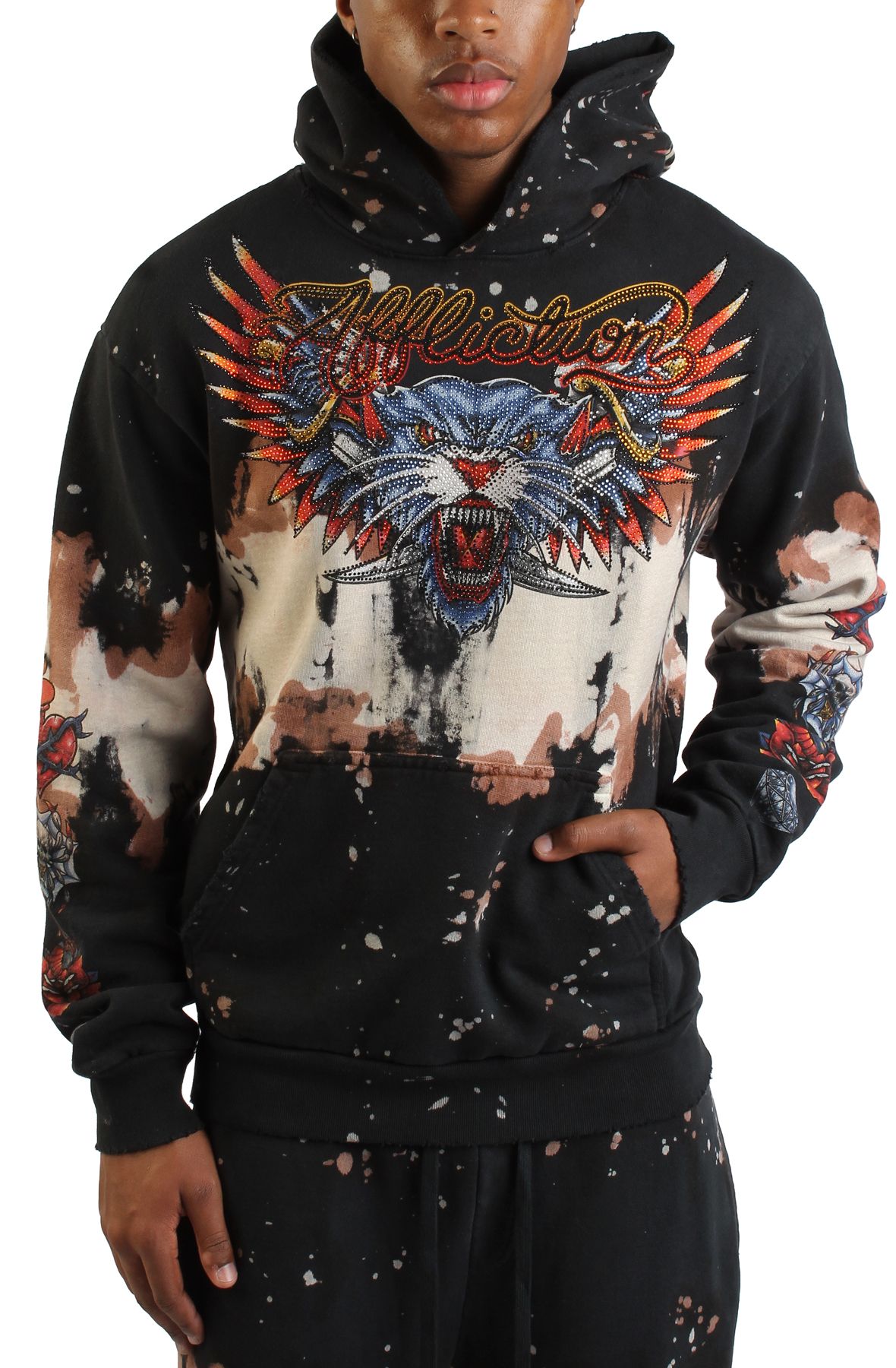 AFFLICTED アフリクテッド AFFLICTION Shadow Shifter Hoodie A30877-TWNK - Shiekh