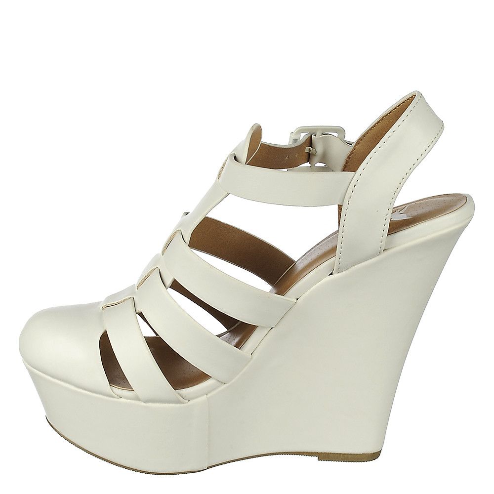 SHIEKH Women's Citrus-S Wedge Sandal FD CITRUS-S/WHITE - Shiekh