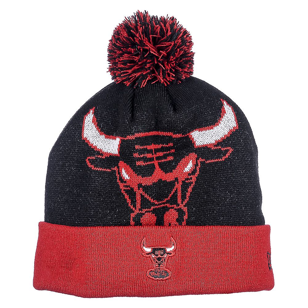 red chicago bulls beanie