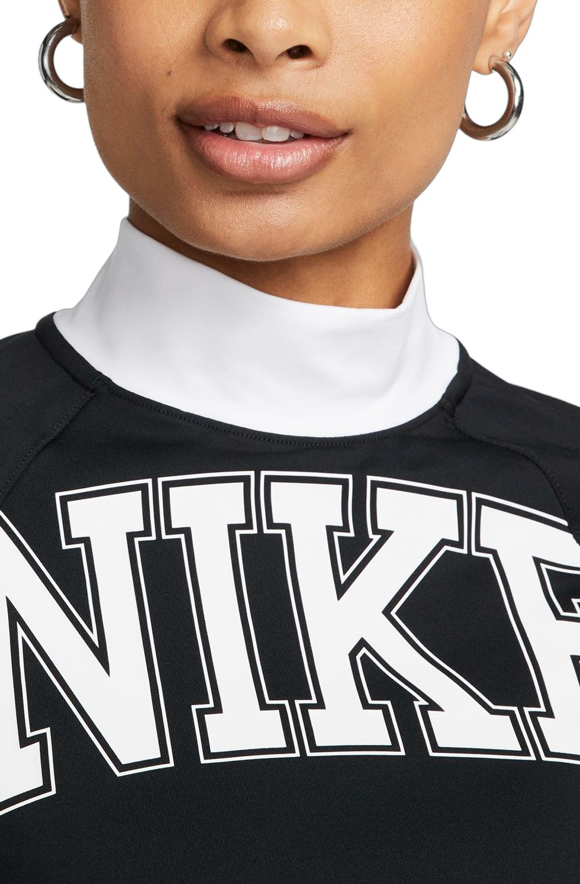 nike long sleeve white top
