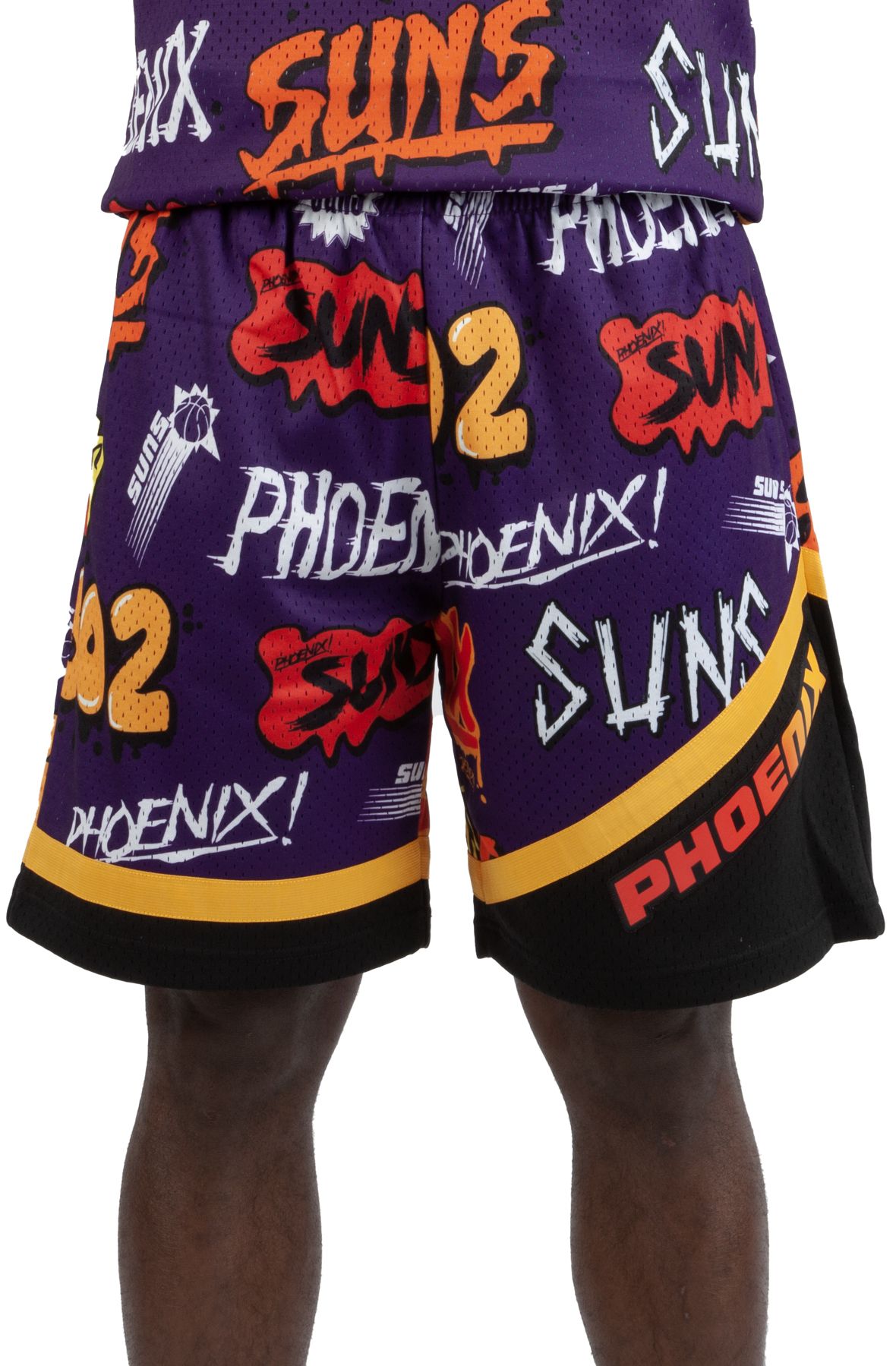 Mitchell & Ness Men's Phoenix Suns Purple French Terry Shorts