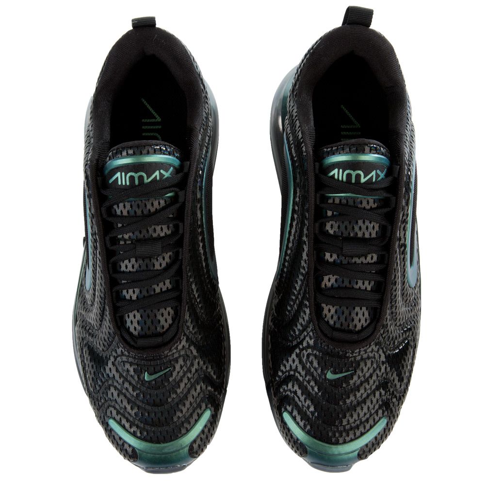 Nike Air Max 720 sneakers in black and iridescent blue