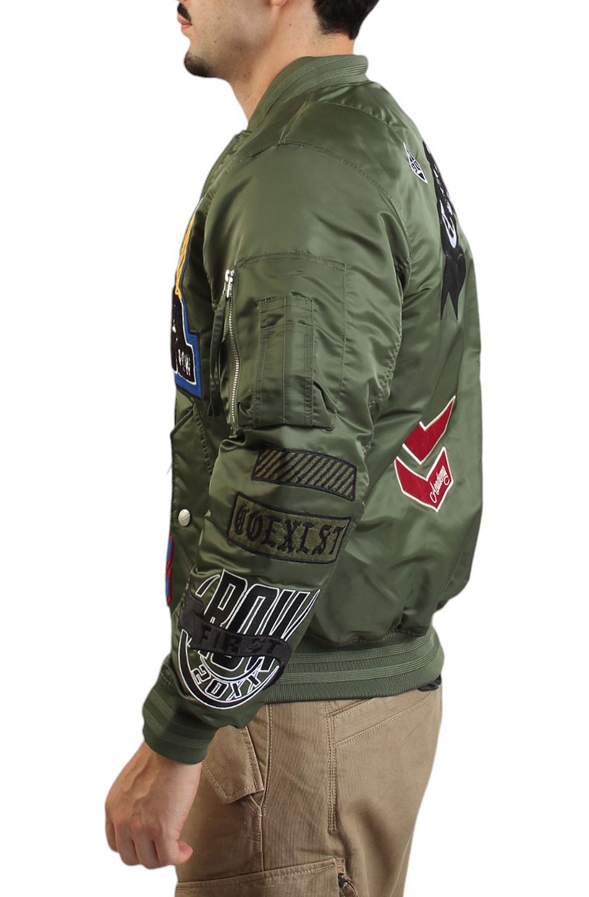 FIRST ROW Coexist MA1 Bomber FRJ4005-OLV - Shiekh