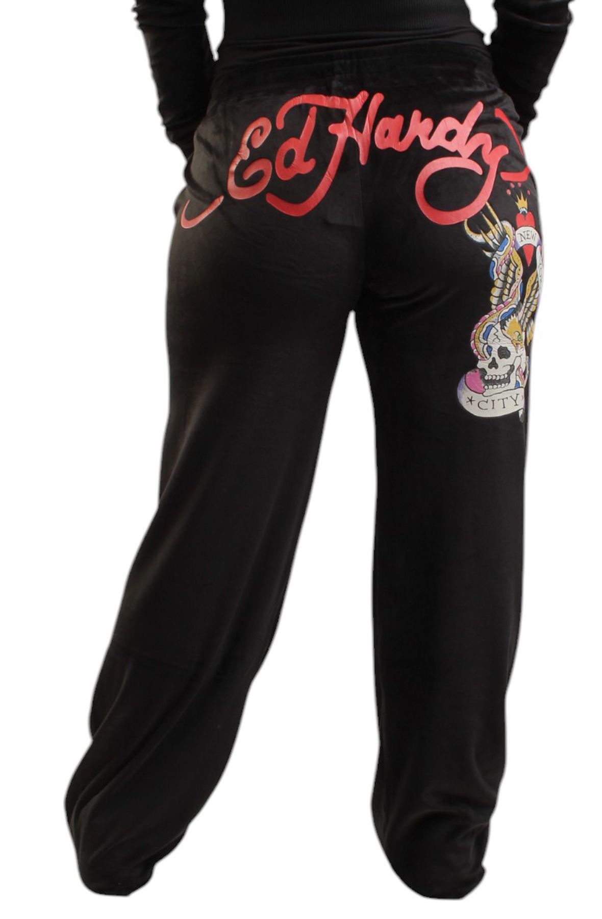 ED HARDY NYC SKULL VELOUR SWEATPANT EHW8205-1 - Shiekh