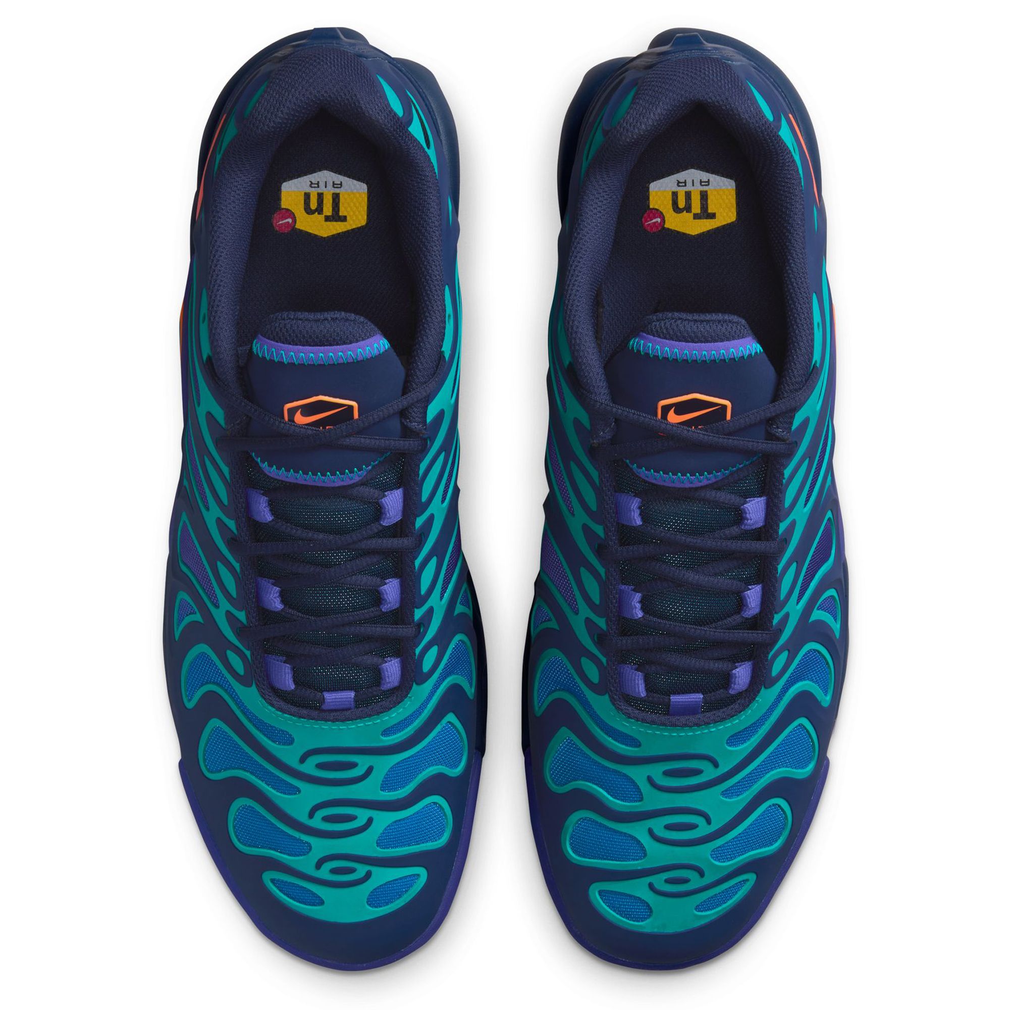 Nike air max plus half shops blue half orange