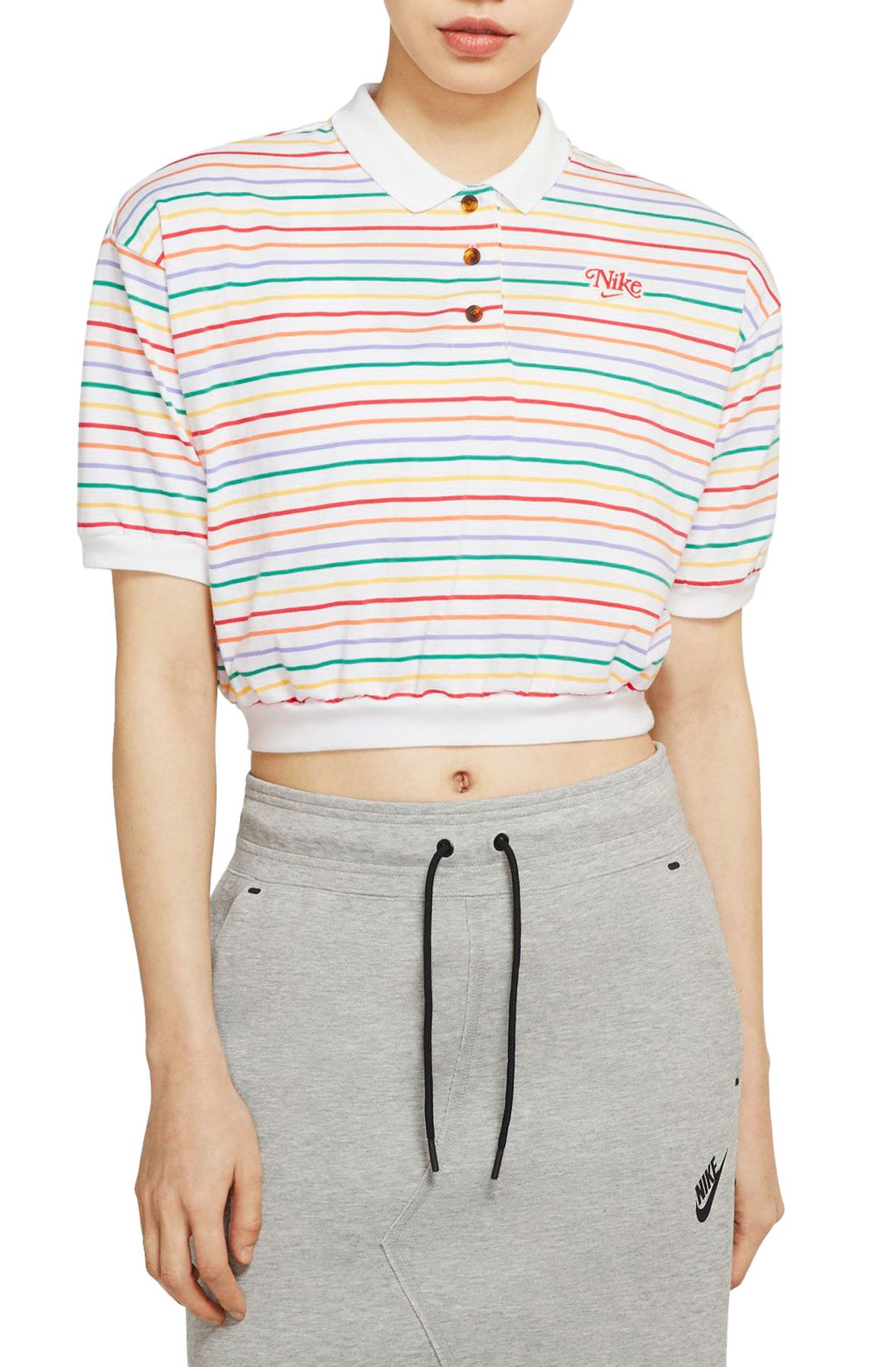 nike crop polo