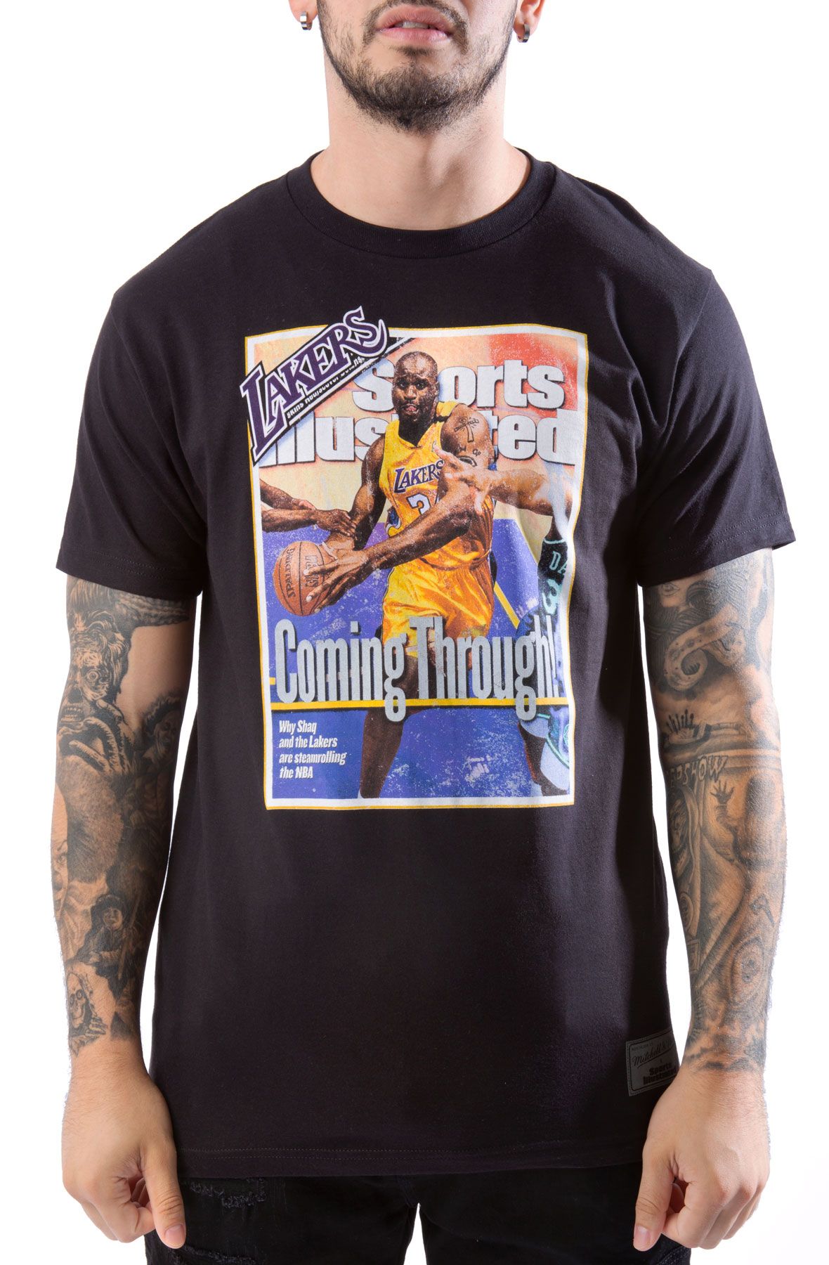 Mitchell & Ness x LA Lakers Shaq Coutside Black T-Shirt