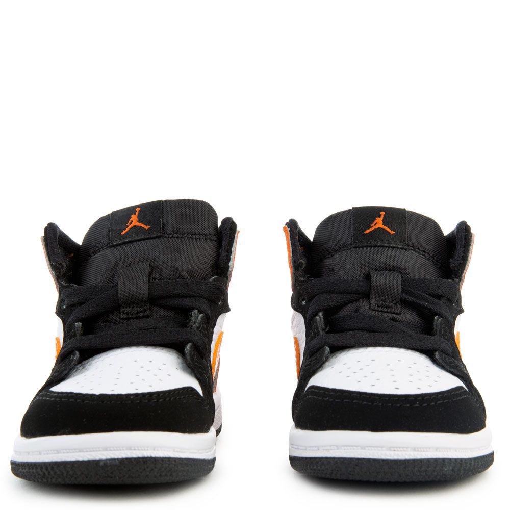 air jordan 1 mid black starfish white