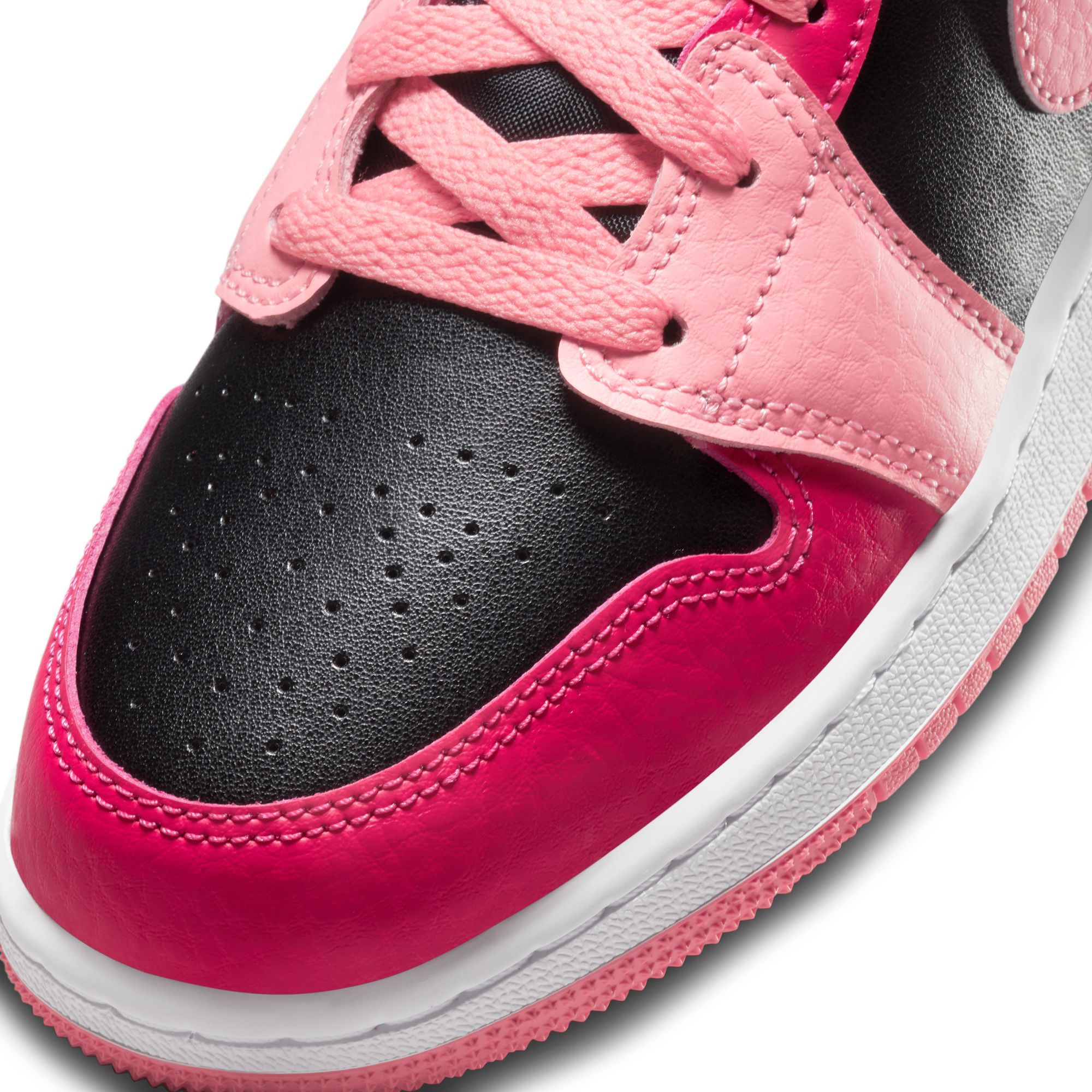 nike gs air jordan 1 low white pinksicle rush