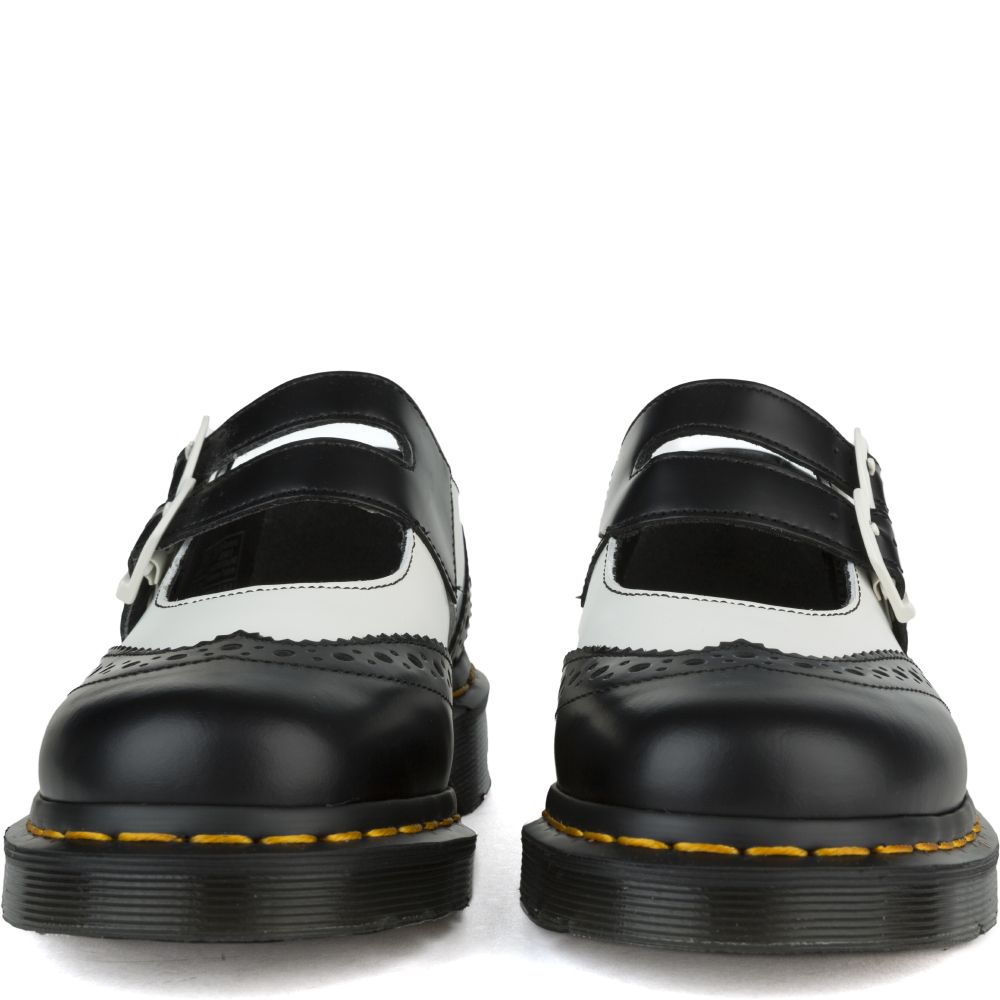 black and white doc martens mary jane