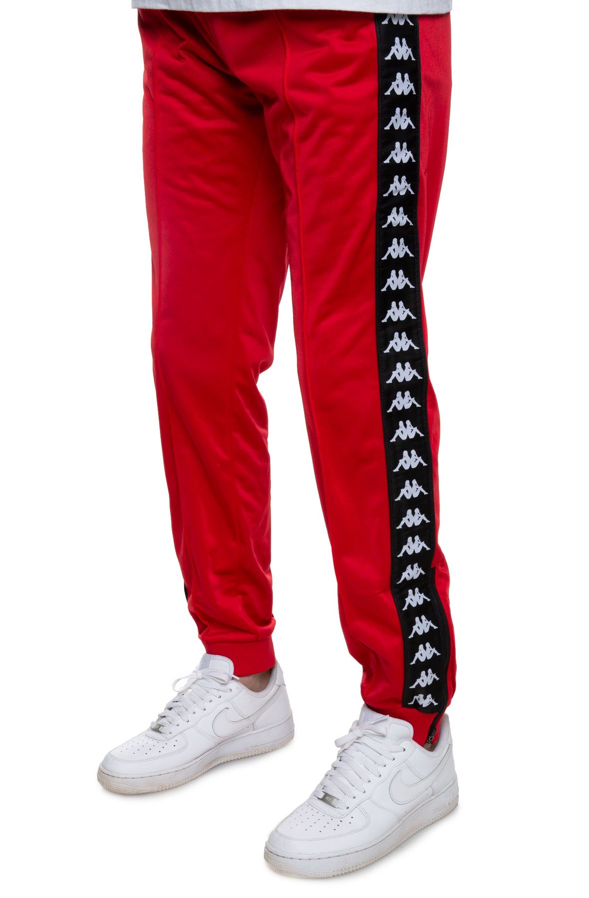 GUAPI Blood Red Overseaz Velour Track Pants