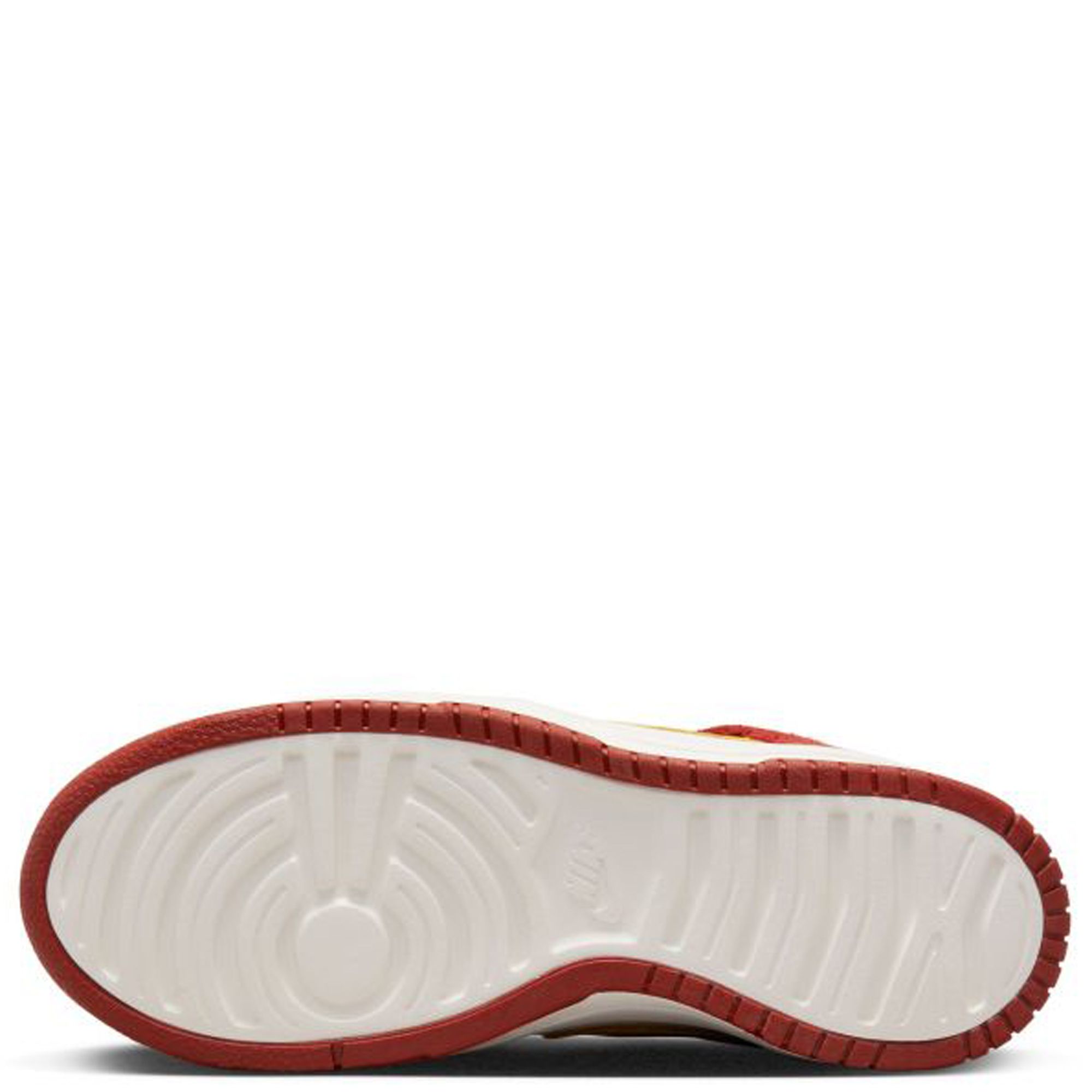 nike dunk high up trainers in sanddrift and cinnabar red