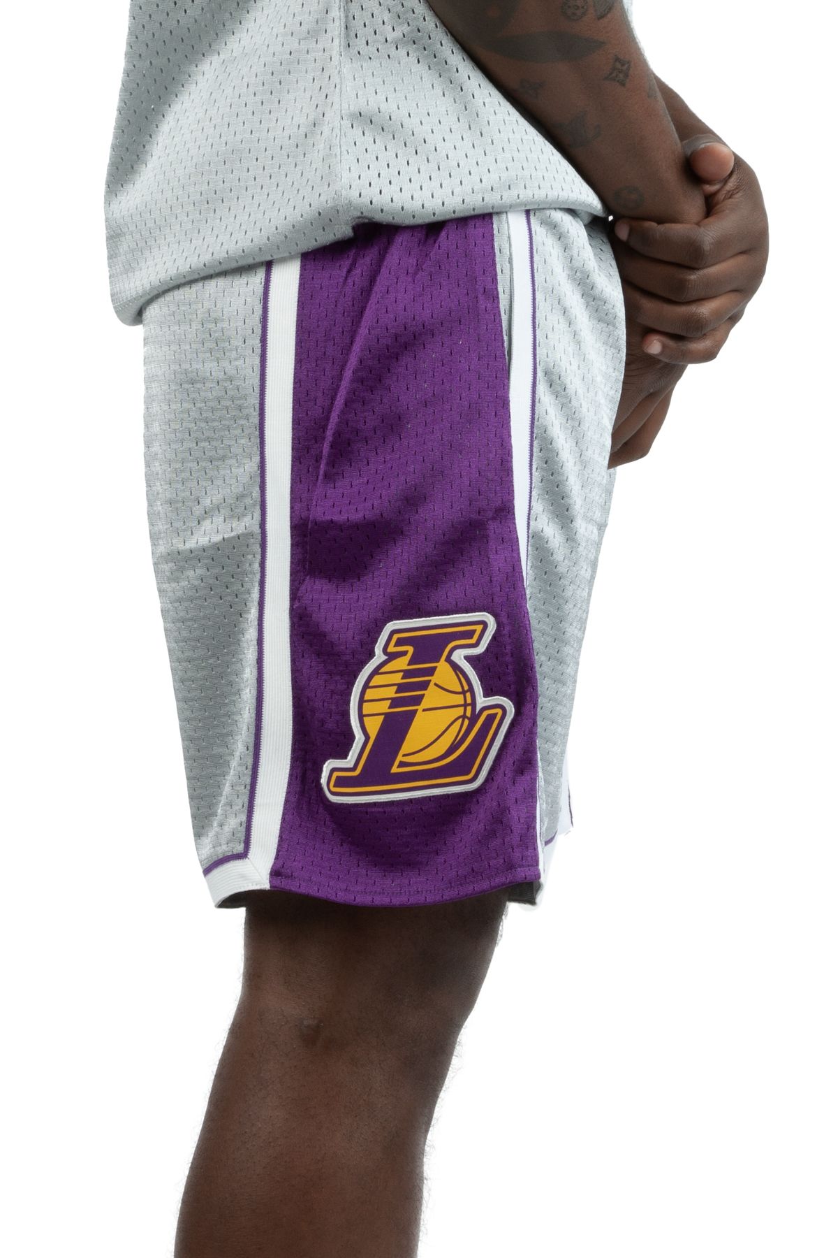 LAKERS ANNIVERSARY SHORTS SMSH4311-LAL09PPPSILV