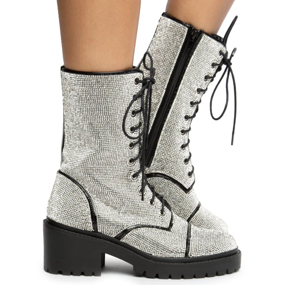 liliana rhinestone boots
