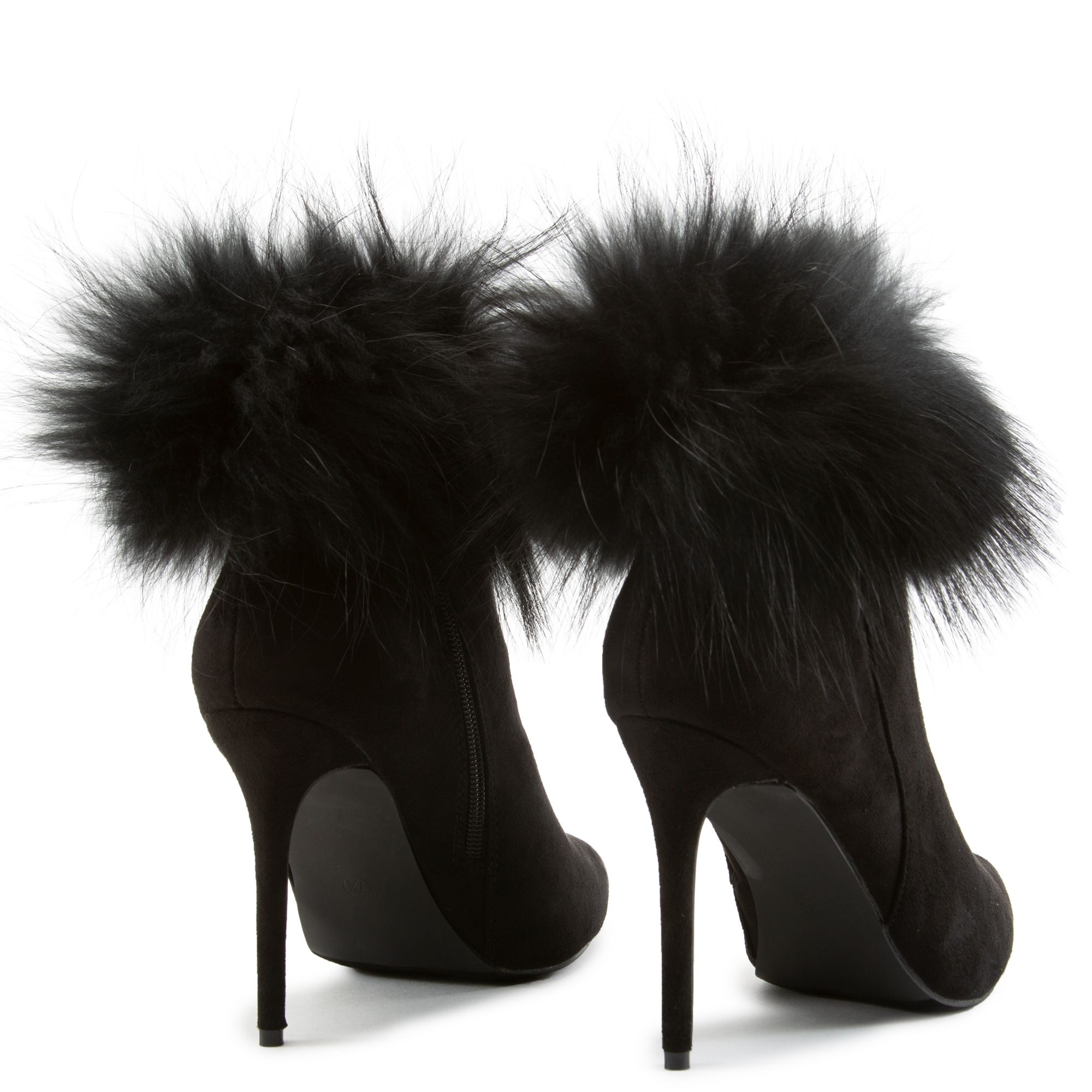 Larina faux fur heeled cheap boots