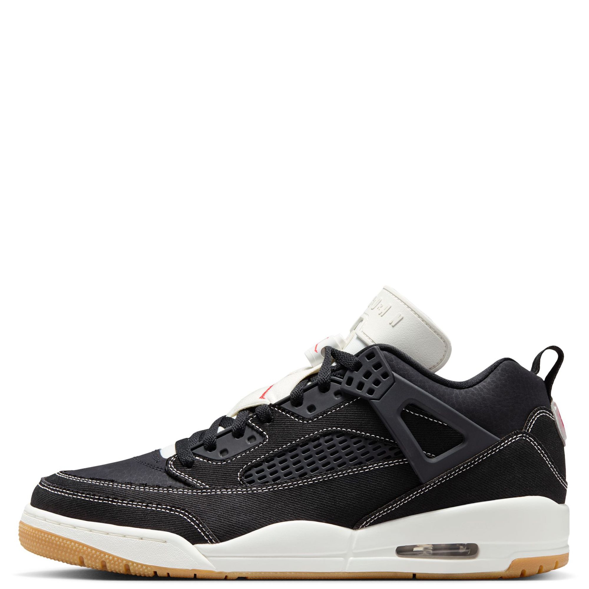 Jordan Spizike Low Shoes Black Denim Gum IR2012 001 Men\'s Sz 12 Athletic Sneaker Jordan Spizike Low Black Denim Mens Basketball Shoes Black  main image 3