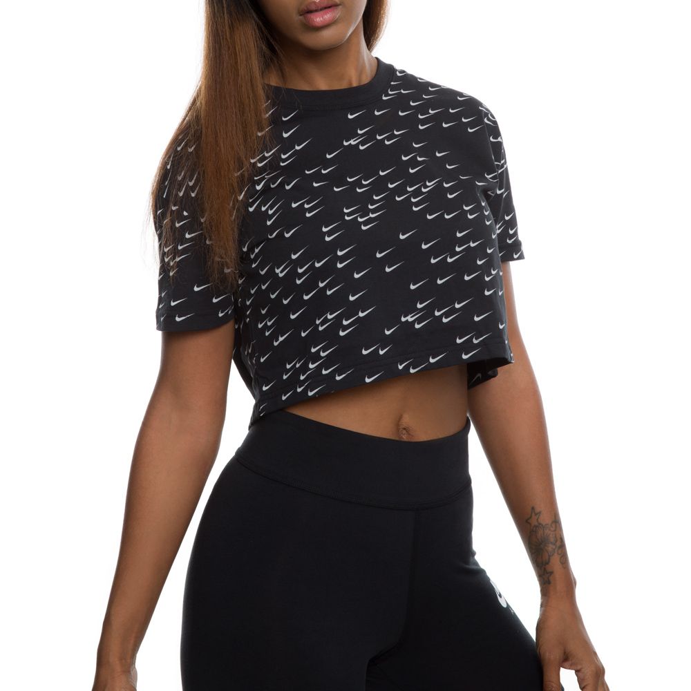 Nike all over print cheap crop top