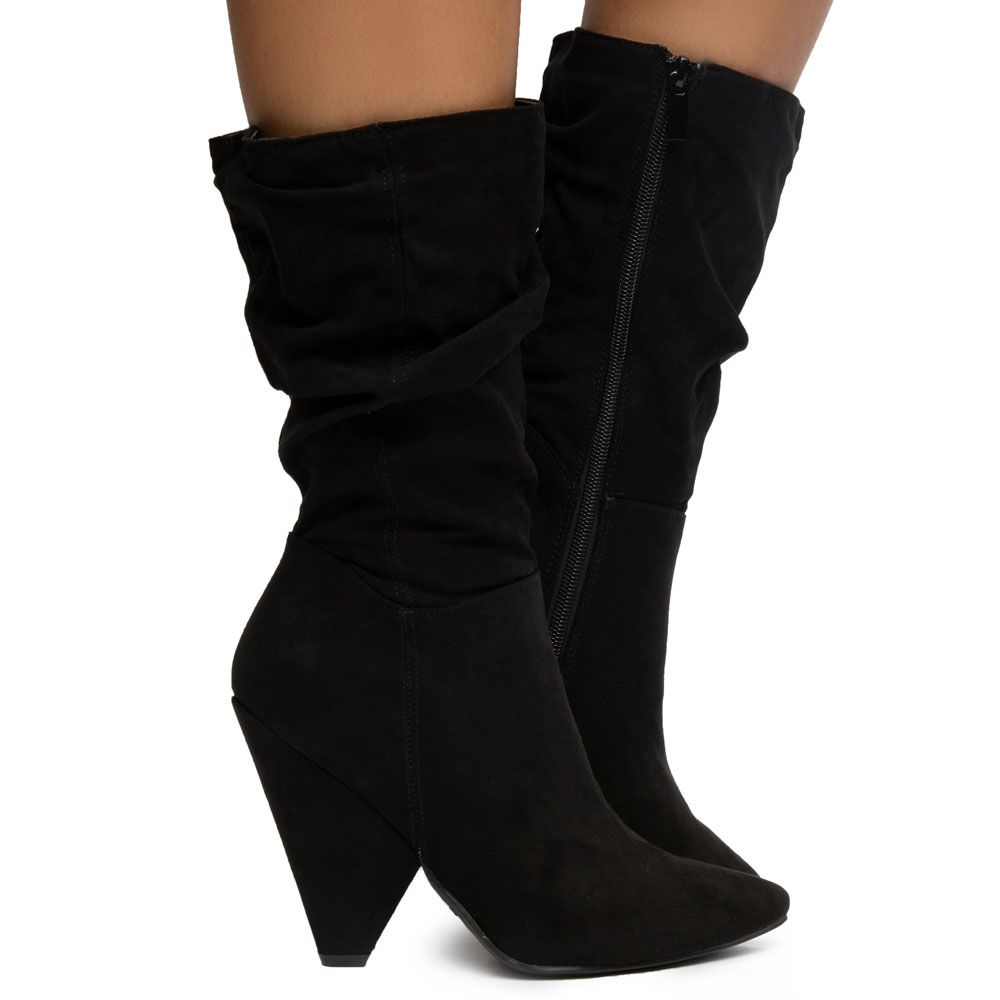Shoes Booties Slouch Booties Rieker Slouch Booties black casual look 