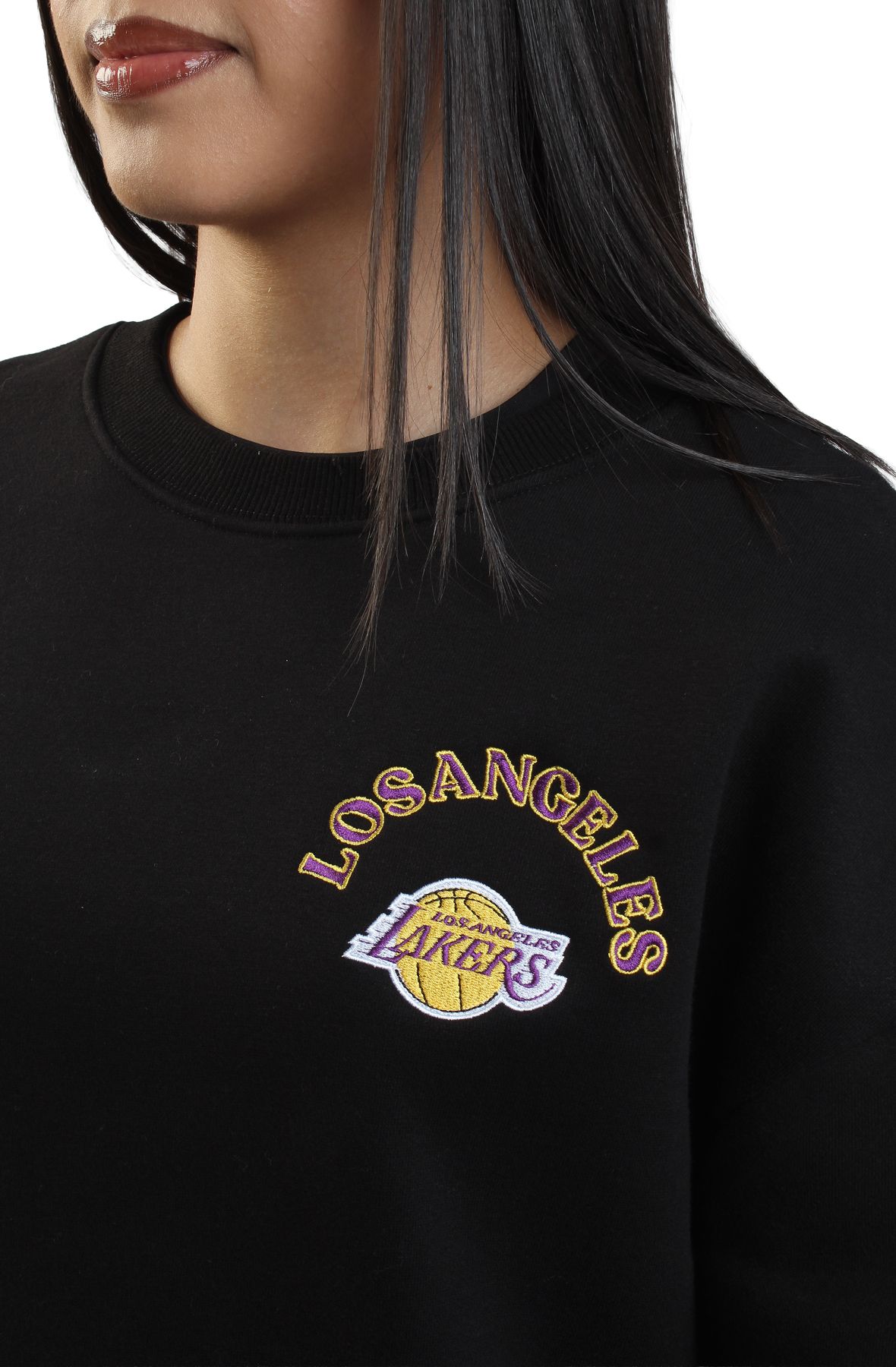 HYPE AND VICE NBA Los Angeles Lakers Oversized Crewneck Sweatshirt