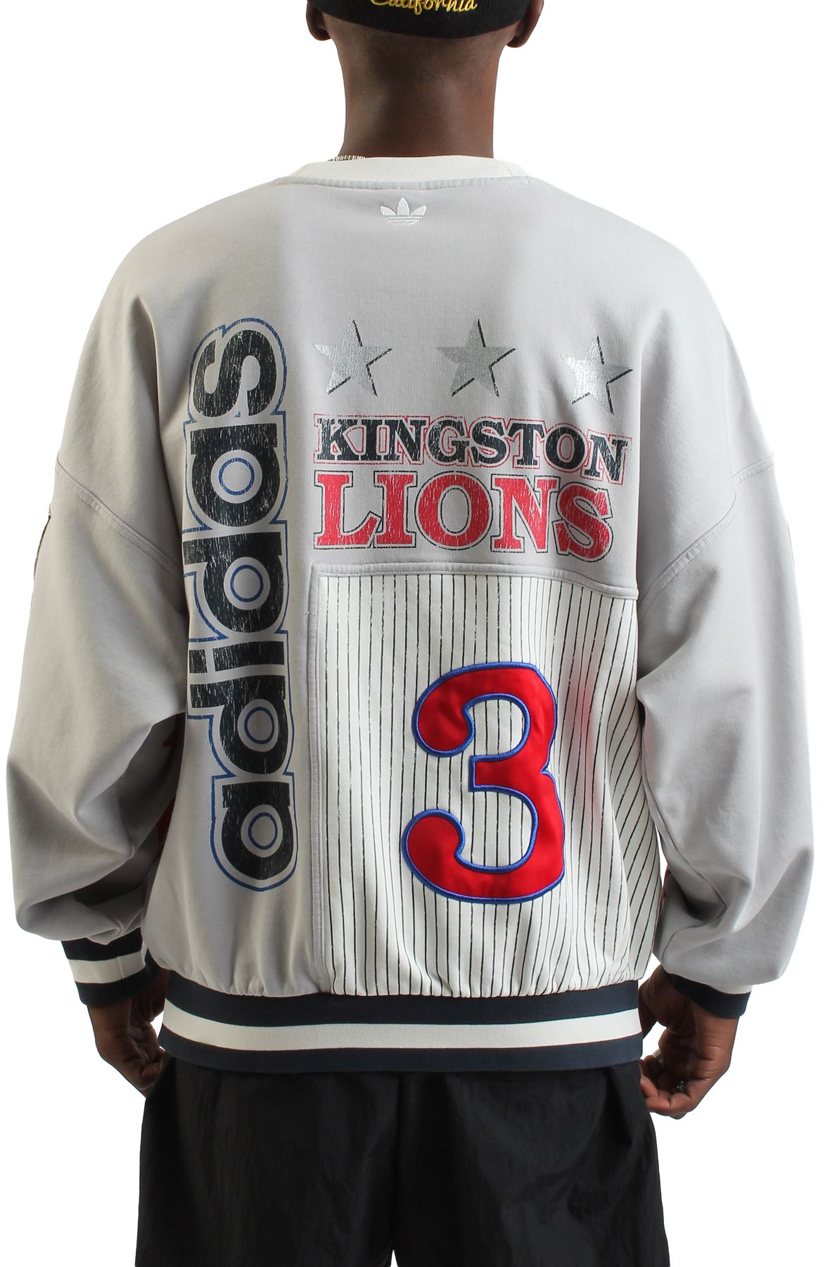 【ADIDAS ORIGINALS】Kingston Lions Baseball スウェット Vintage Adidas Sweater SIZE S Baseball Kingston Lions Best