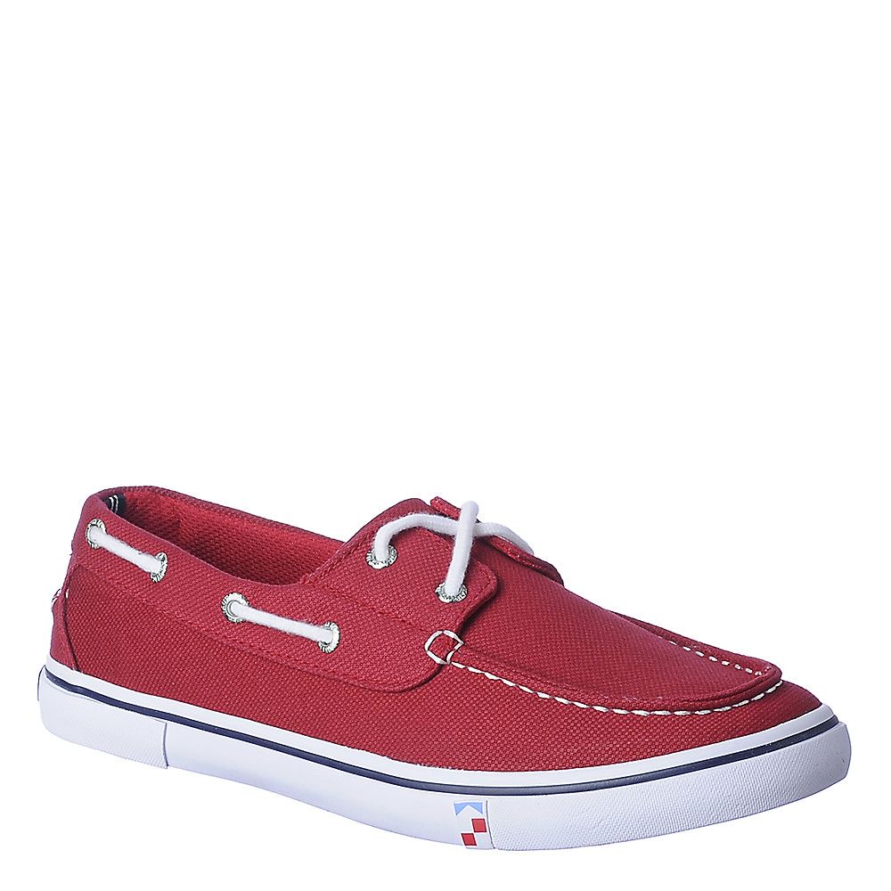 Nautica Boathouse Men S Red Casual Lace Up Boat Shoes Shiekh Shoes