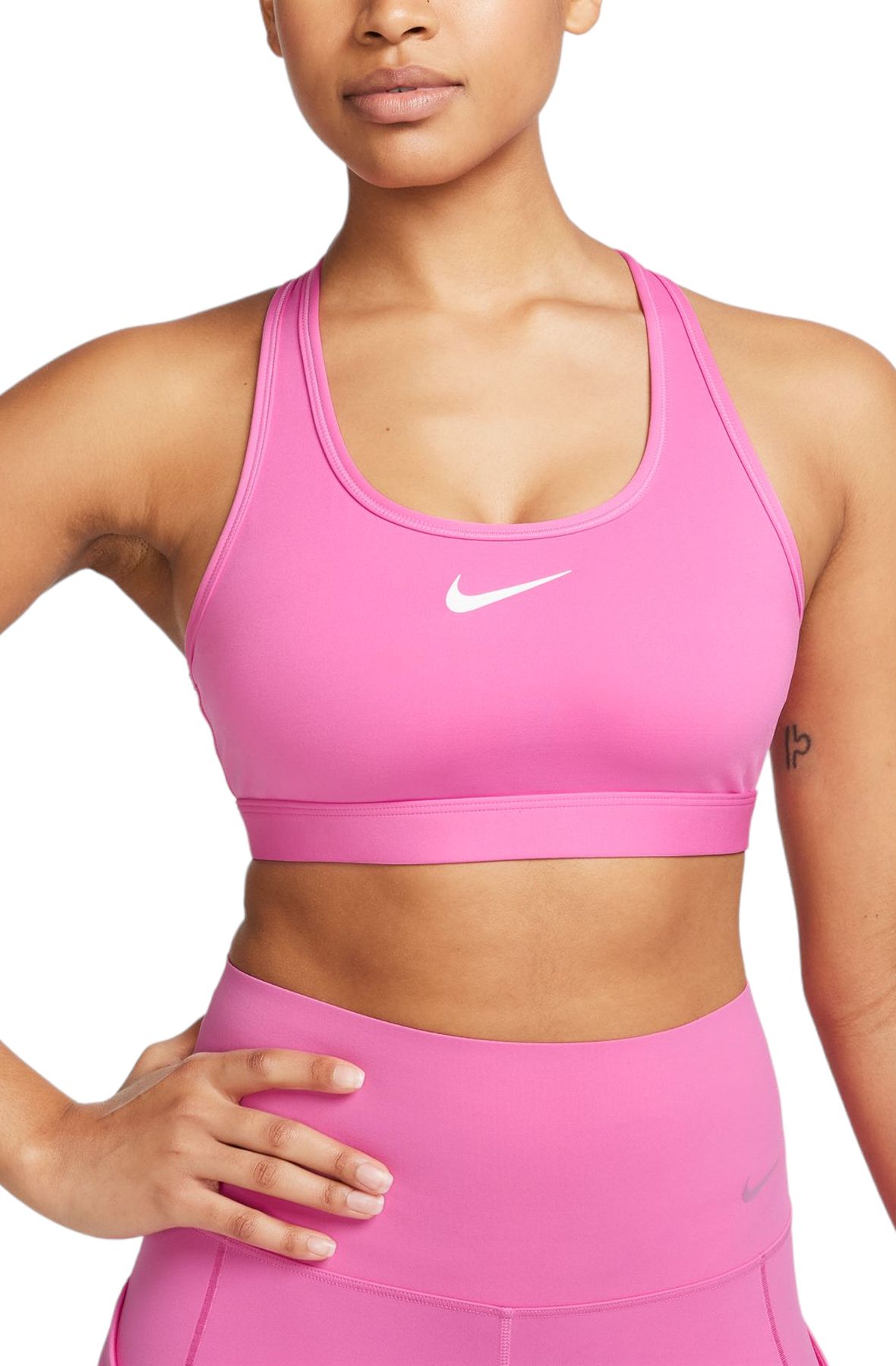Nike Women's Sports Bras Polyester/Spandex Blend Swoosh Bra