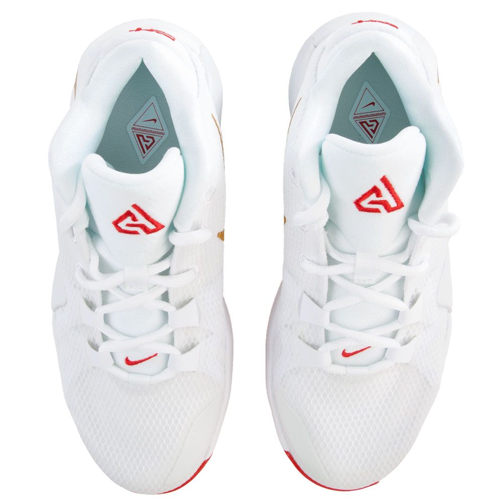 nike freak 1 white and gold