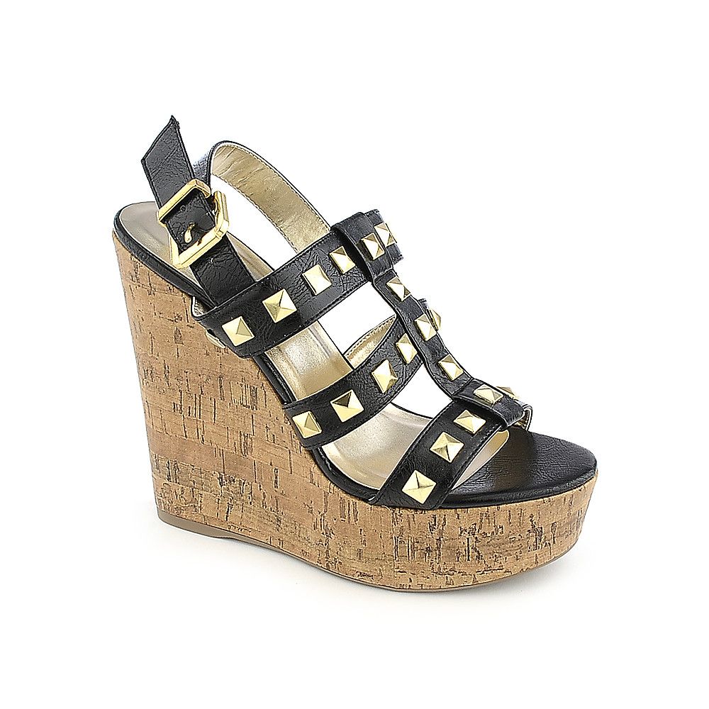 SODA Zera-H Wedge Sandal FD ZERA-H BK - Shiekh