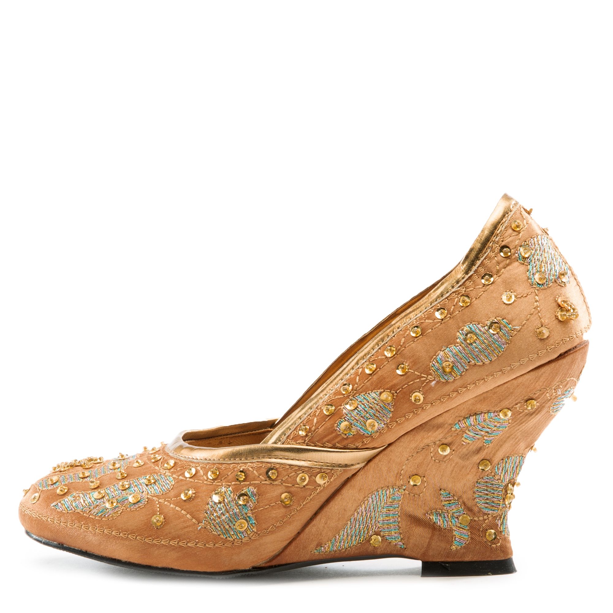 satin wedges