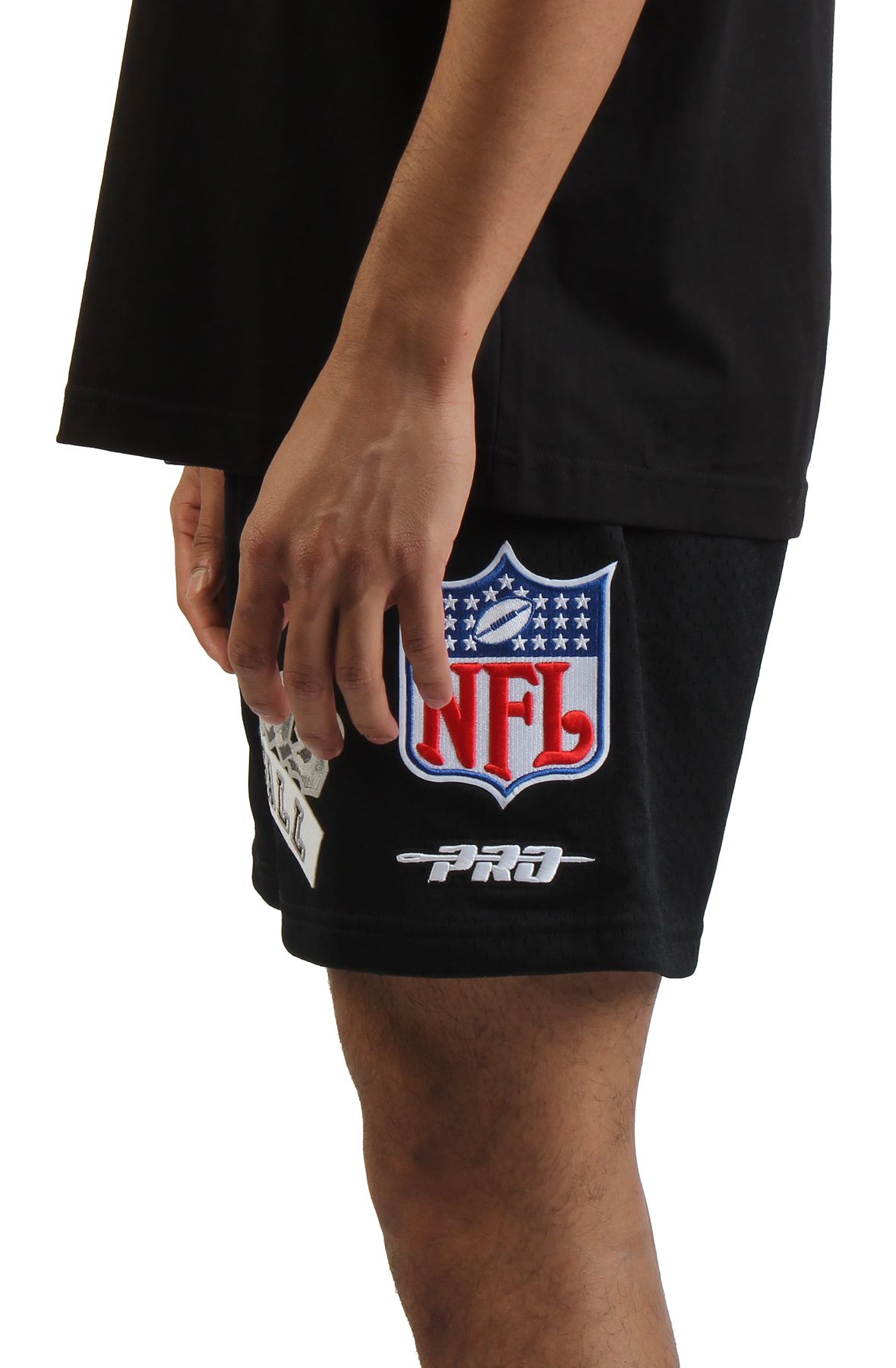 新品 RAIDERS NFL ナイロンショーツ アメリカ 黒 レイダース