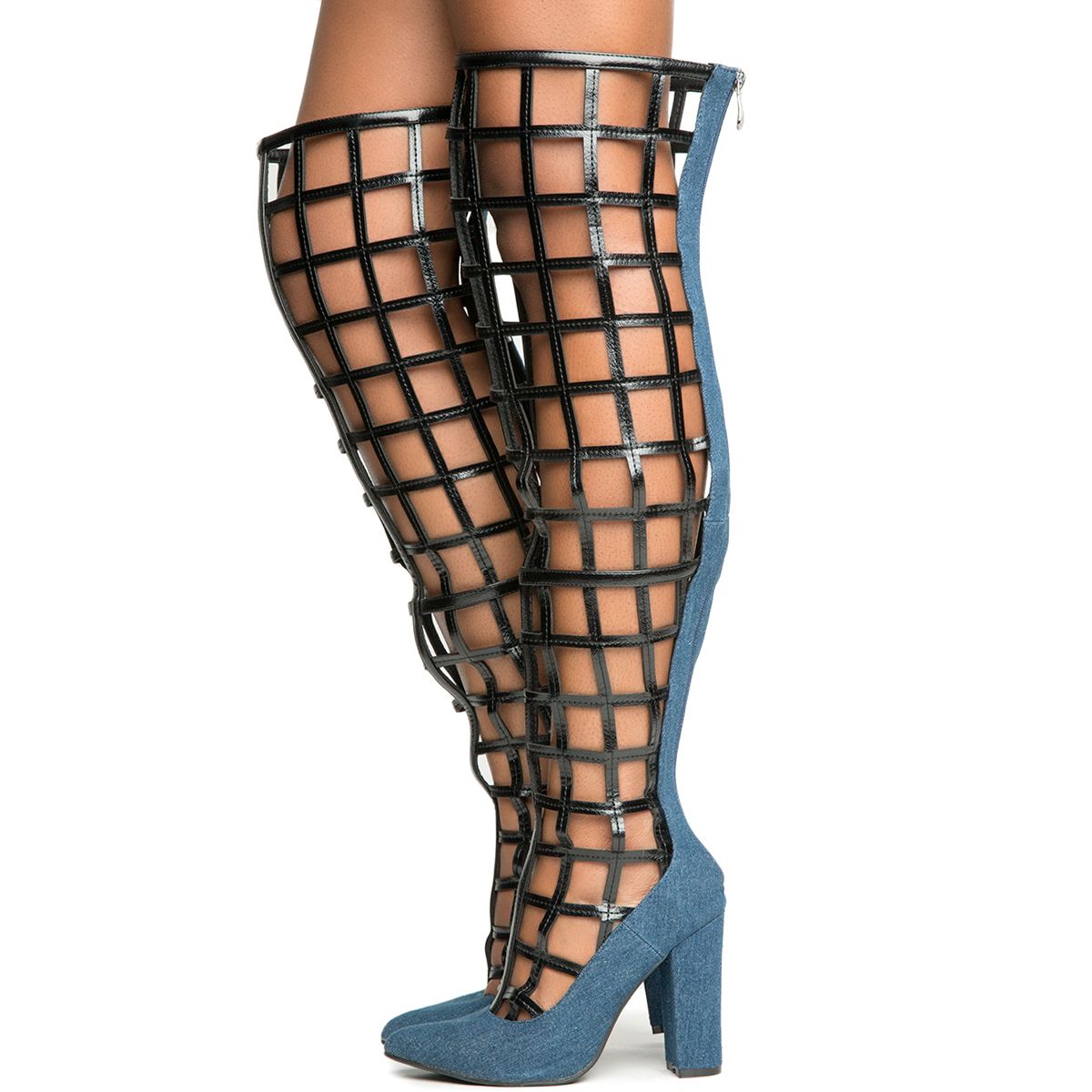 cape robbin denim boots