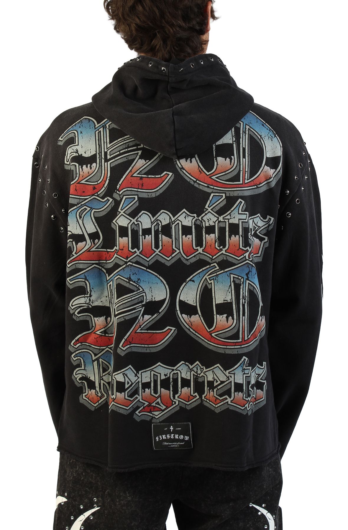 FIRST ROW Eternal Traces Hoodie FRF2216-BLK - Shiekh